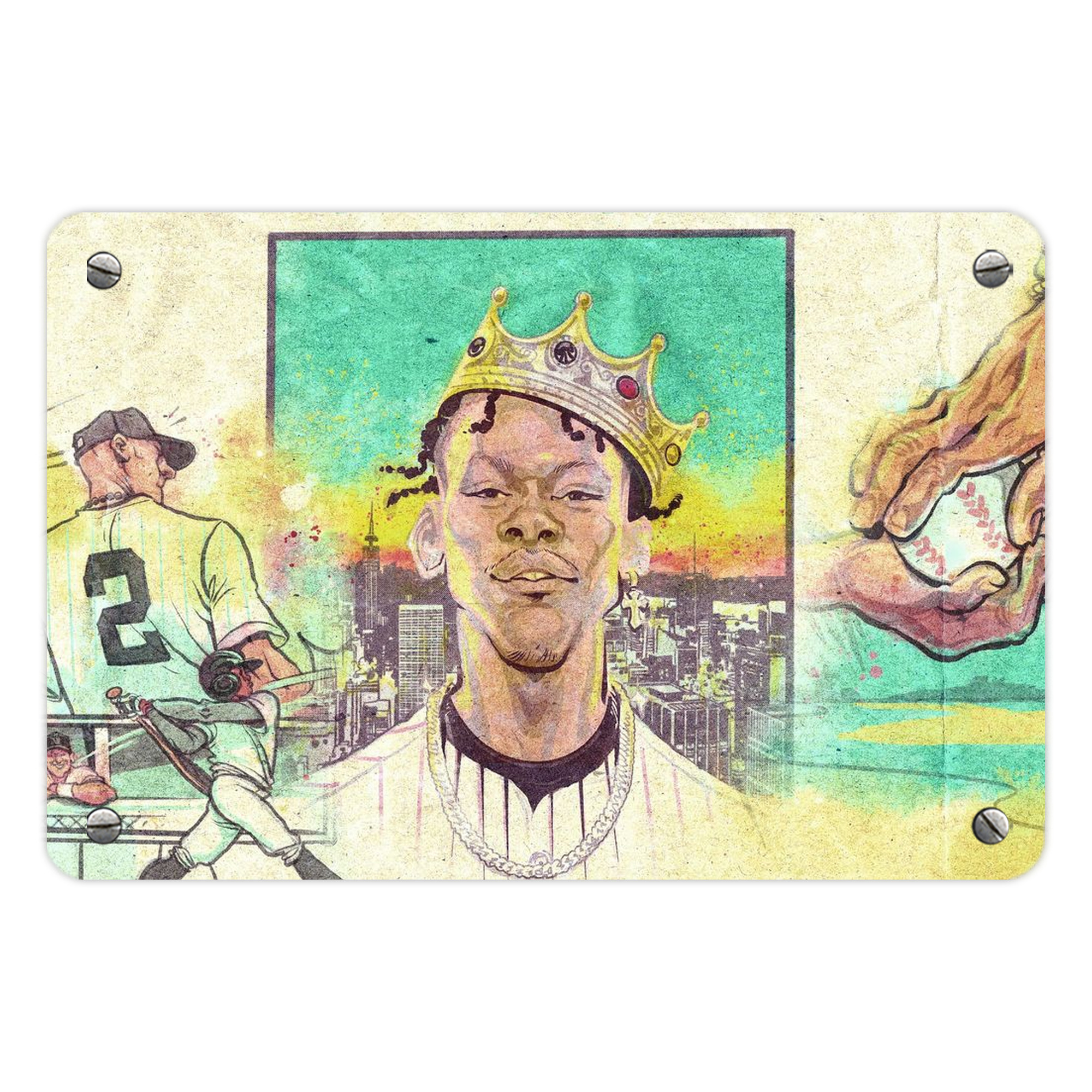 Jazz Chisholm Jr. 68 Metal Tin Sign 12x8inch - Premium Full-Print Decorative Wall Art, Durable Rust-Resistant Metal Plaque For Living Room, Bedroom, Kitchen, Office, Bar Décor