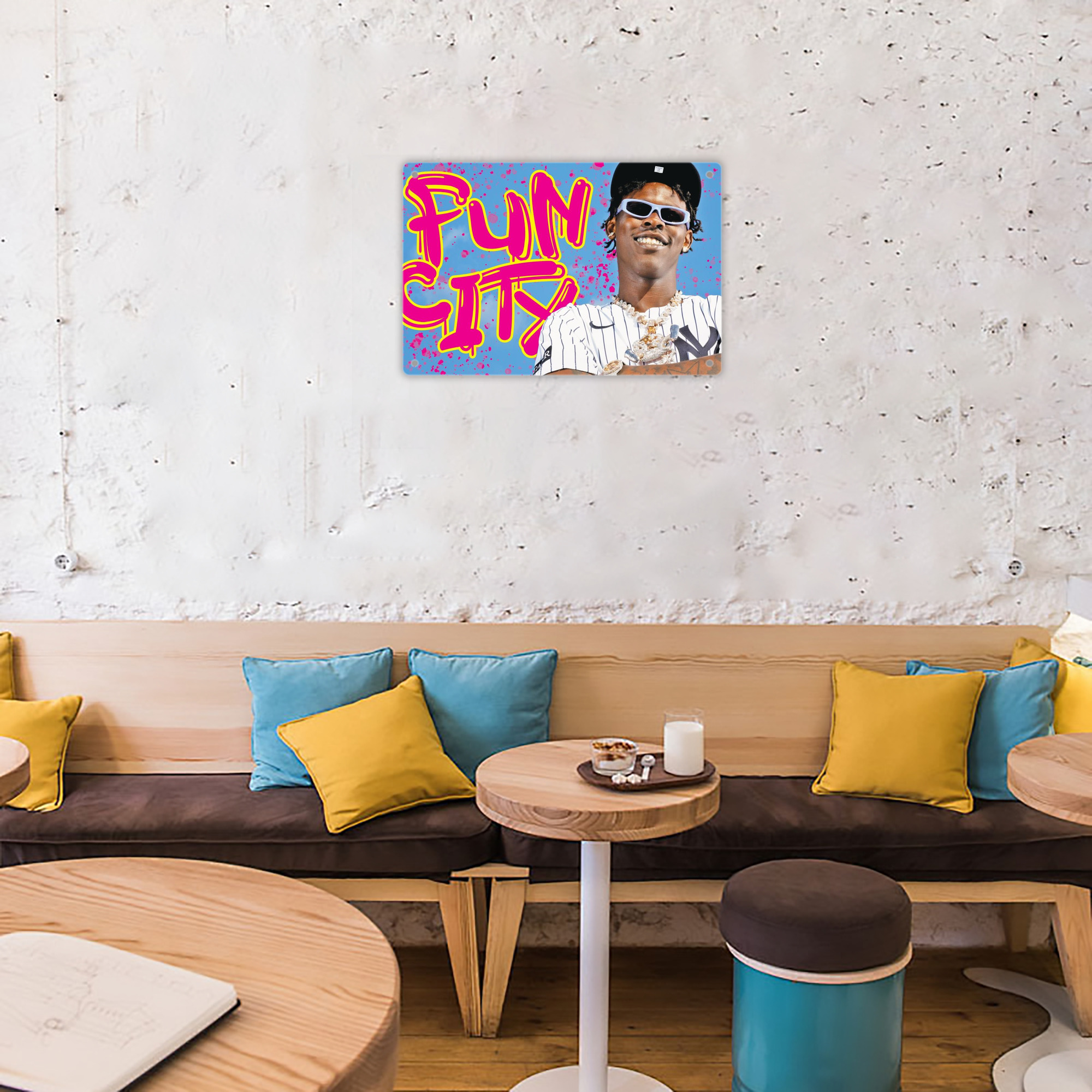 Jazz Chisholm Jr. 66 Decorative Aluminum Plaque – Horizontal Design – Durable, Stylish, Easy To Install – Ideal For Home, Office, Bar, And More