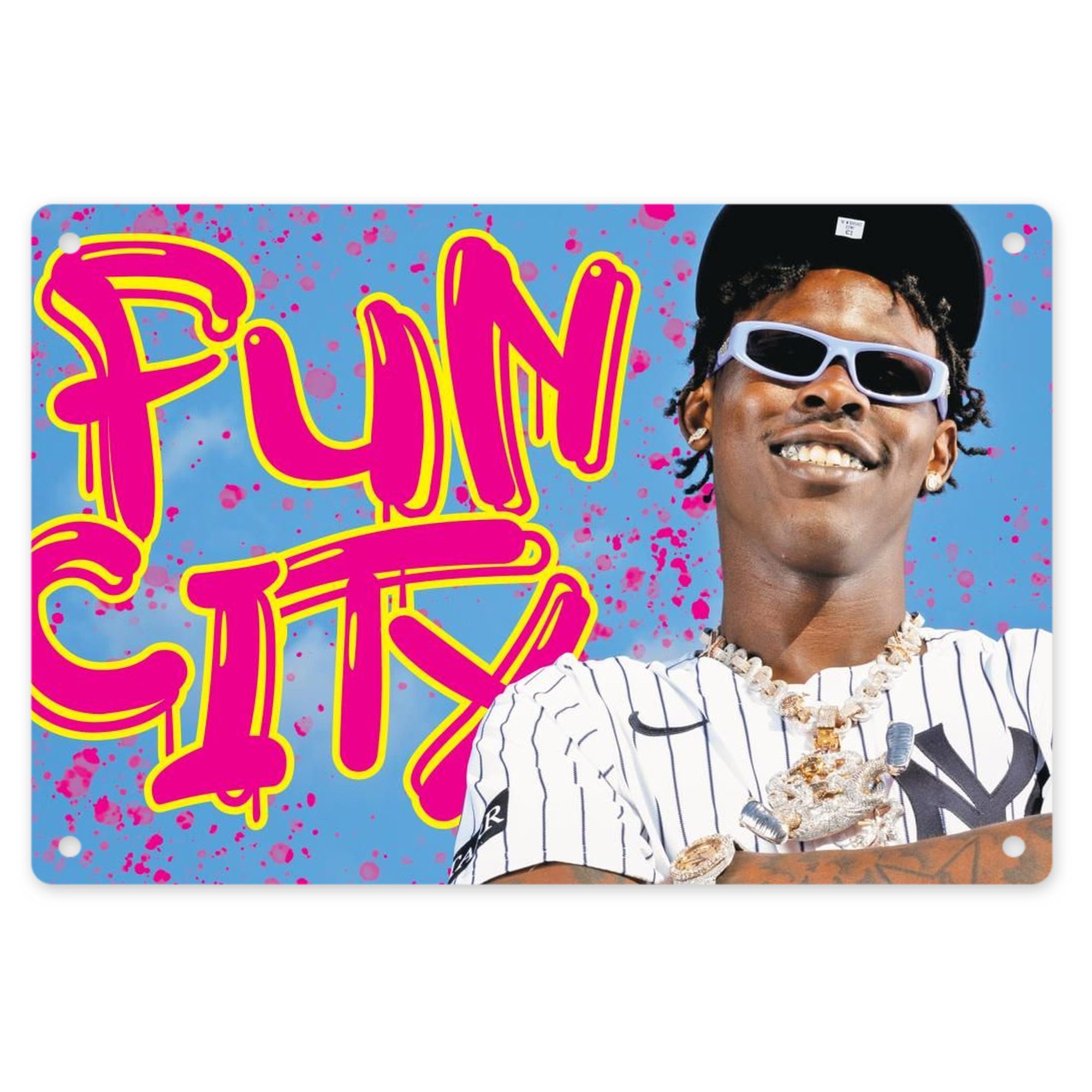 Jazz Chisholm Jr. 66 Decorative Aluminum Plaque – Horizontal Design – Durable, Stylish, Easy To Install – Ideal For Home, Office, Bar, And More