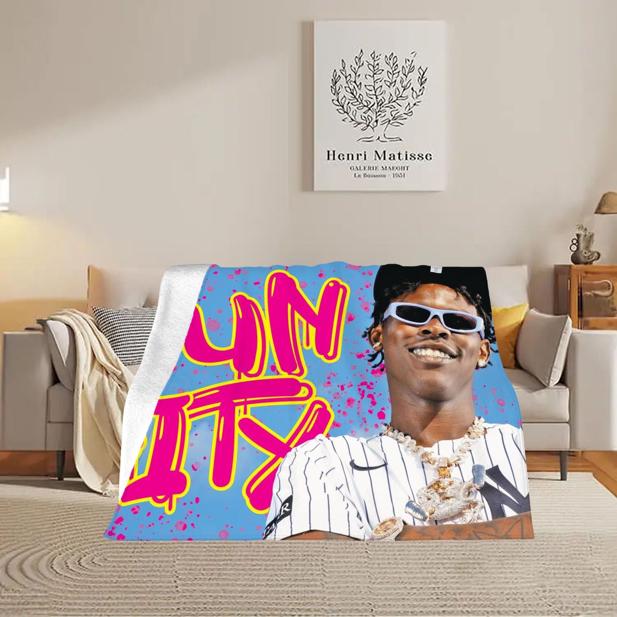 Jazz Chisholm Jr. 66 Soft Plush Fleece Blanket 30x40 Inch - 300GSM Flannel, Ultra Soft & Warm, Lightweight & Durable, Perfect For Kids, Adults, Couch, Bed, Camping, Travel, Gift For Family & Friends