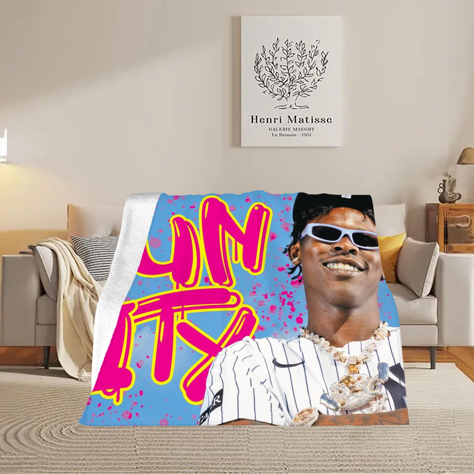 Jazz Chisholm Jr. 66 Soft Fleece Throw Blanket 50 X 60 Inch – Super Soft, Lightweight, And Durable – Perfect For Sofa, Bed, Camping, And More – Ideal Gift For Family And Friends