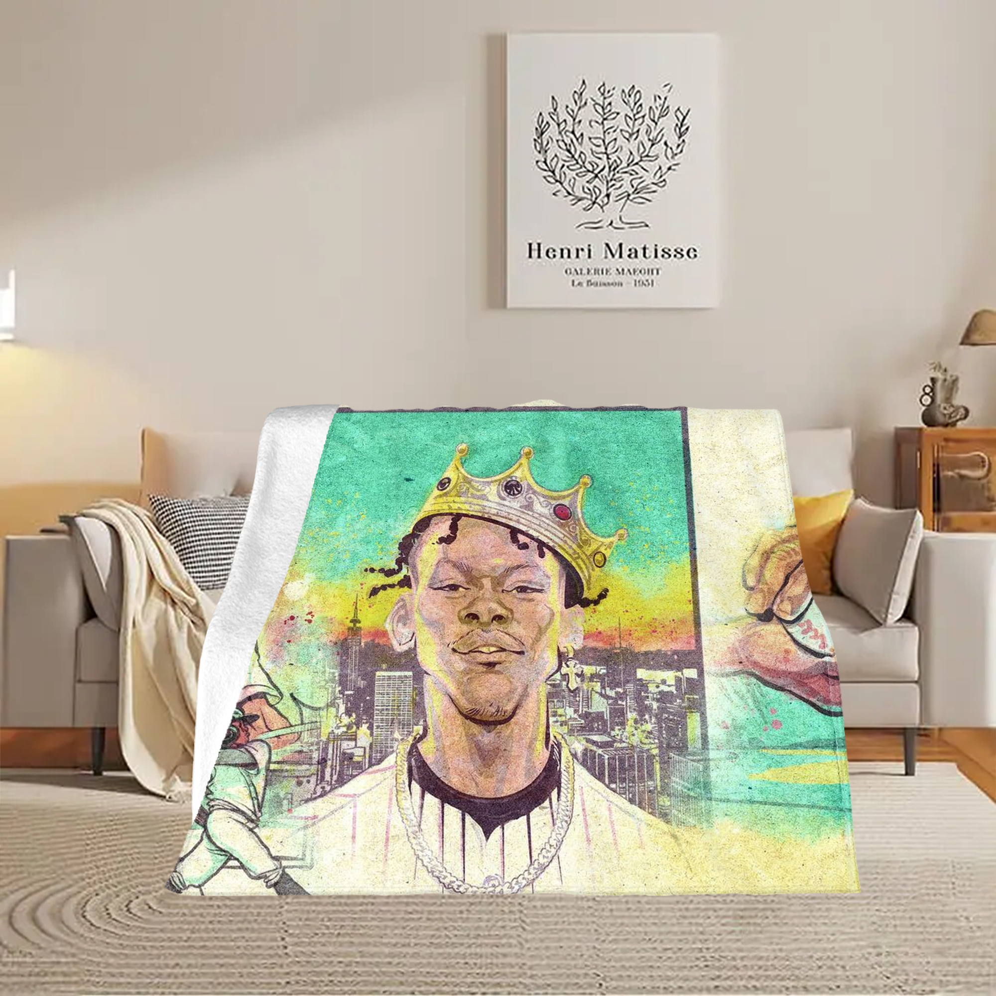 Jazz Chisholm Jr. 68 Soft Fleece Throw Blanket 50 X 60 Inch – Super Soft, Lightweight, And Durable – Perfect For Sofa, Bed, Camping, And More – Ideal Gift For Family And Friends