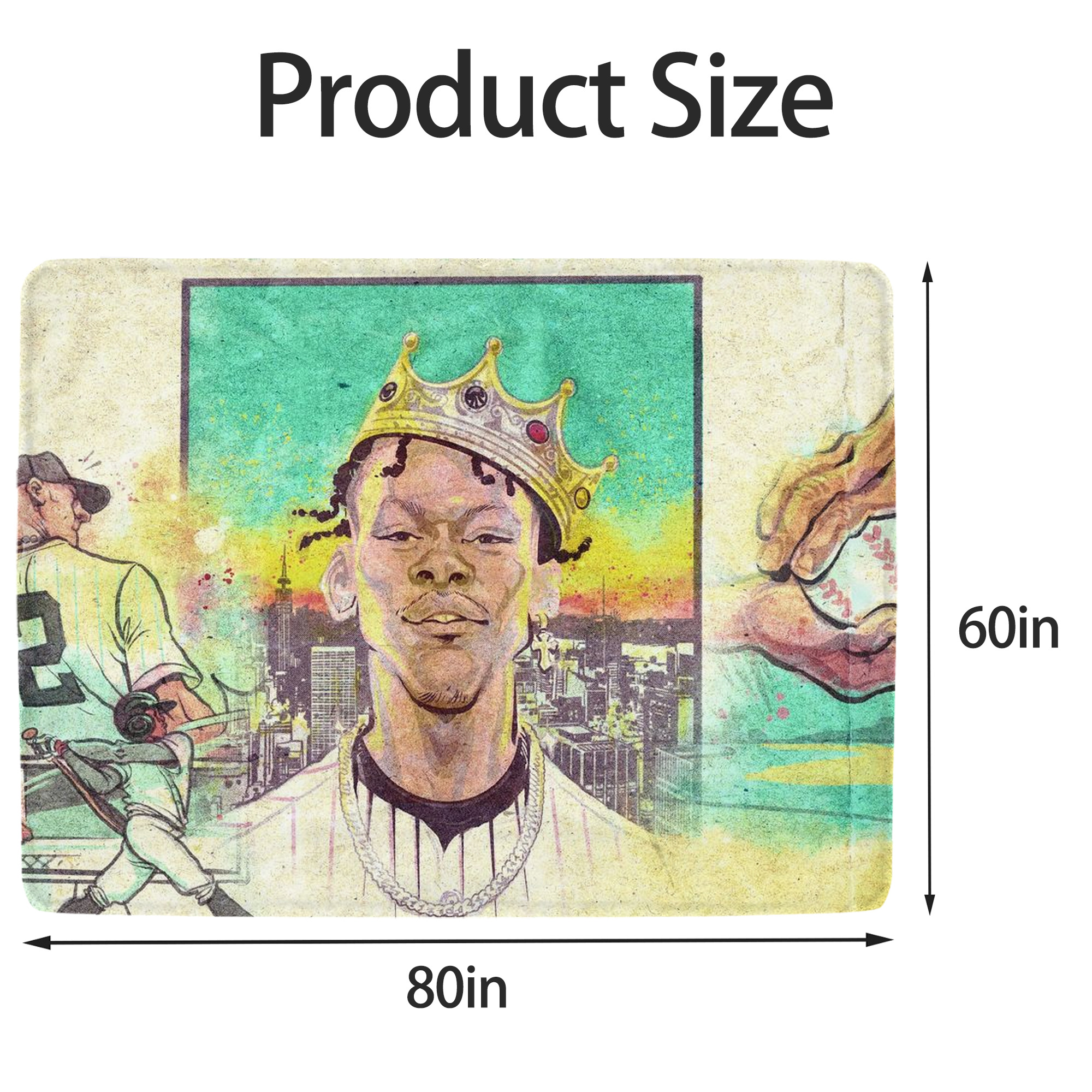 Jazz Chisholm Jr. 68 Soft Fleece Throw Blanket 60 X 80 Inch – Super Soft, Lightweight, And Durable – Perfect For Sofa, Bed, Camping, And More – Ideal Gift For Family And Friends