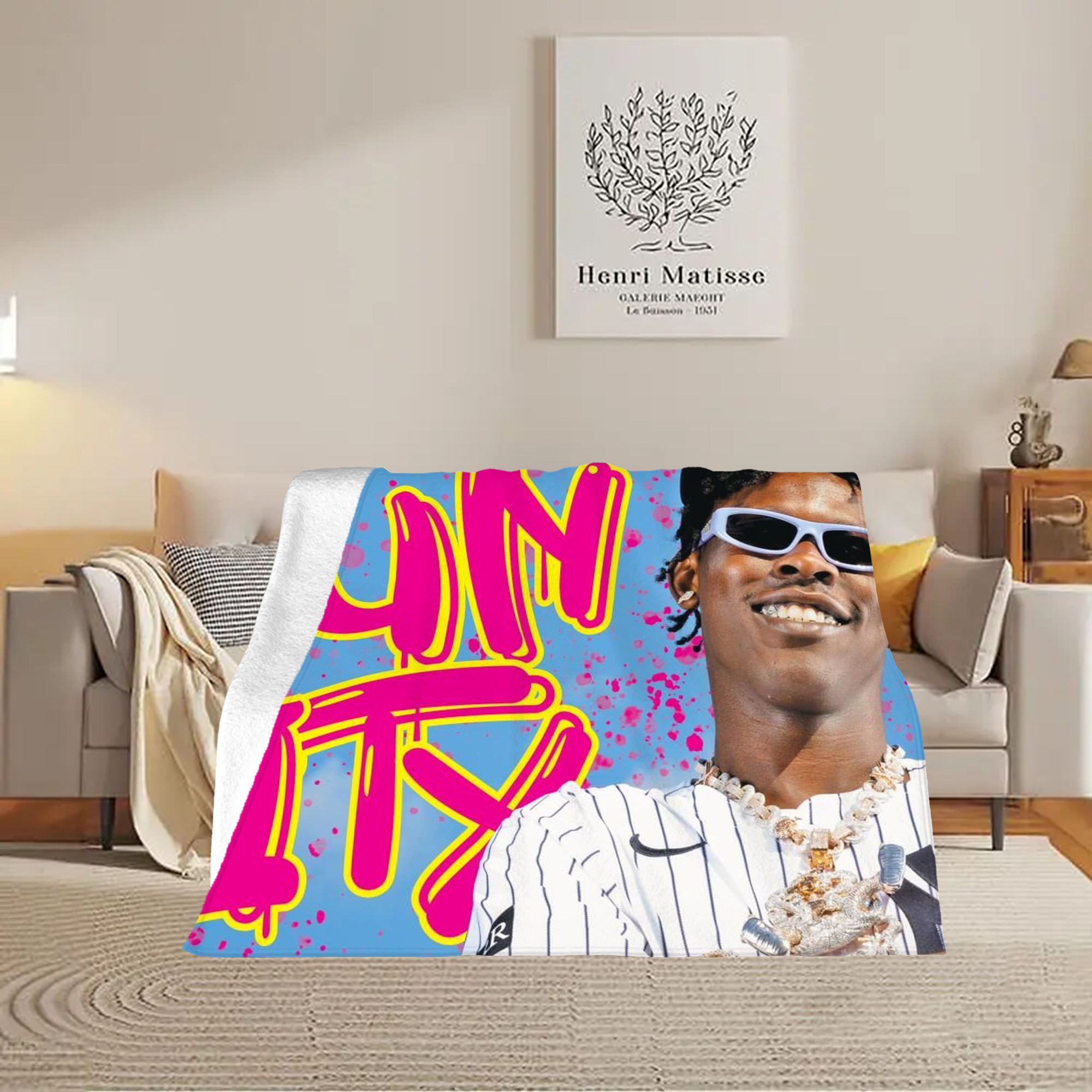 Jazz Chisholm Jr. 66 Soft Fleece Throw Blanket 60 X 80 Inch – Super Soft, Lightweight, And Durable – Perfect For Sofa, Bed, Camping, And More – Ideal Gift For Family And Friends