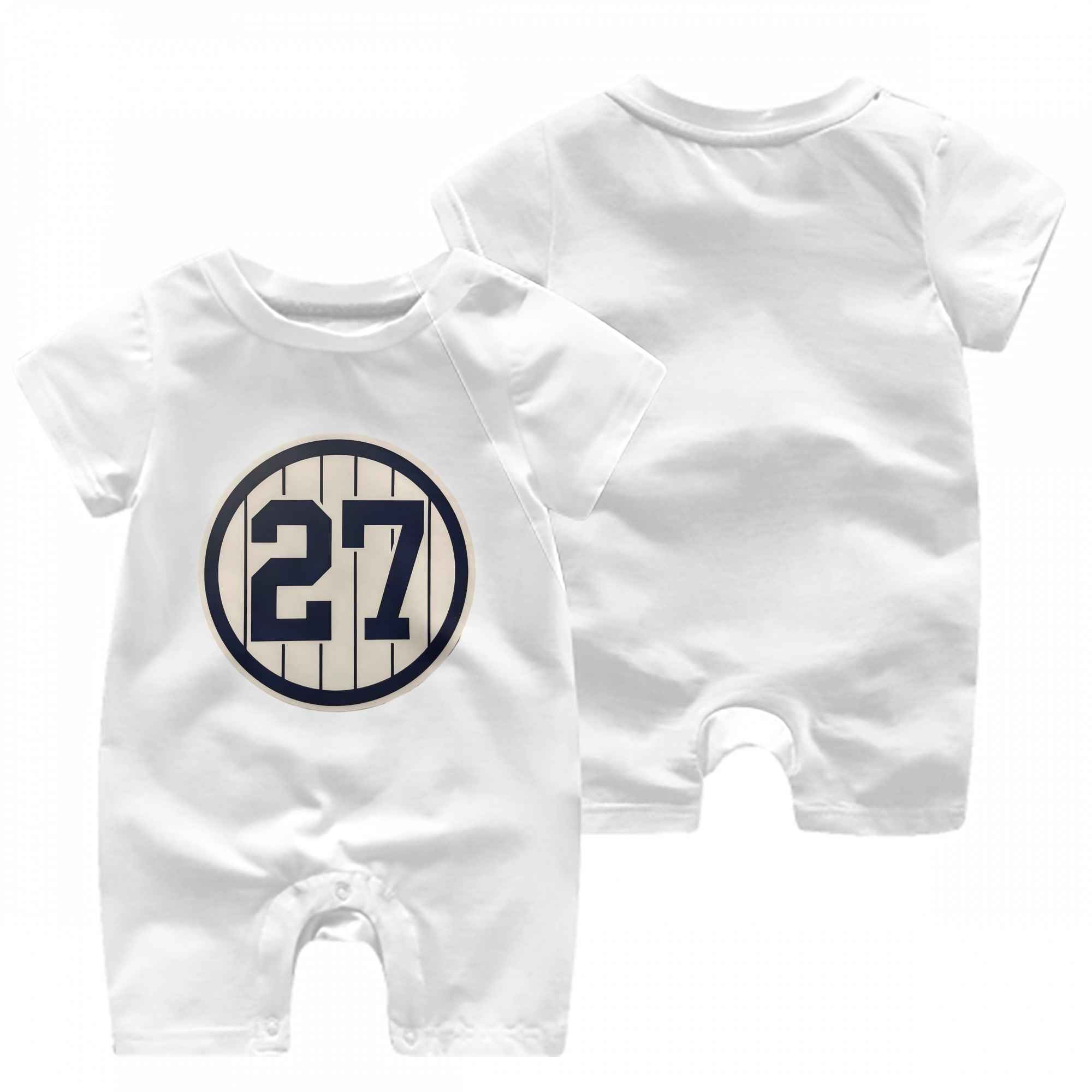 Giancarlo Stanton 2 Baby Short Sleeve Onesie – 100% Cotton Soft & Breathable Digital Print Romper – Double-Sided Print, Snap Closure For Easy Diaper Changes – Comfortable For Boys & Girls