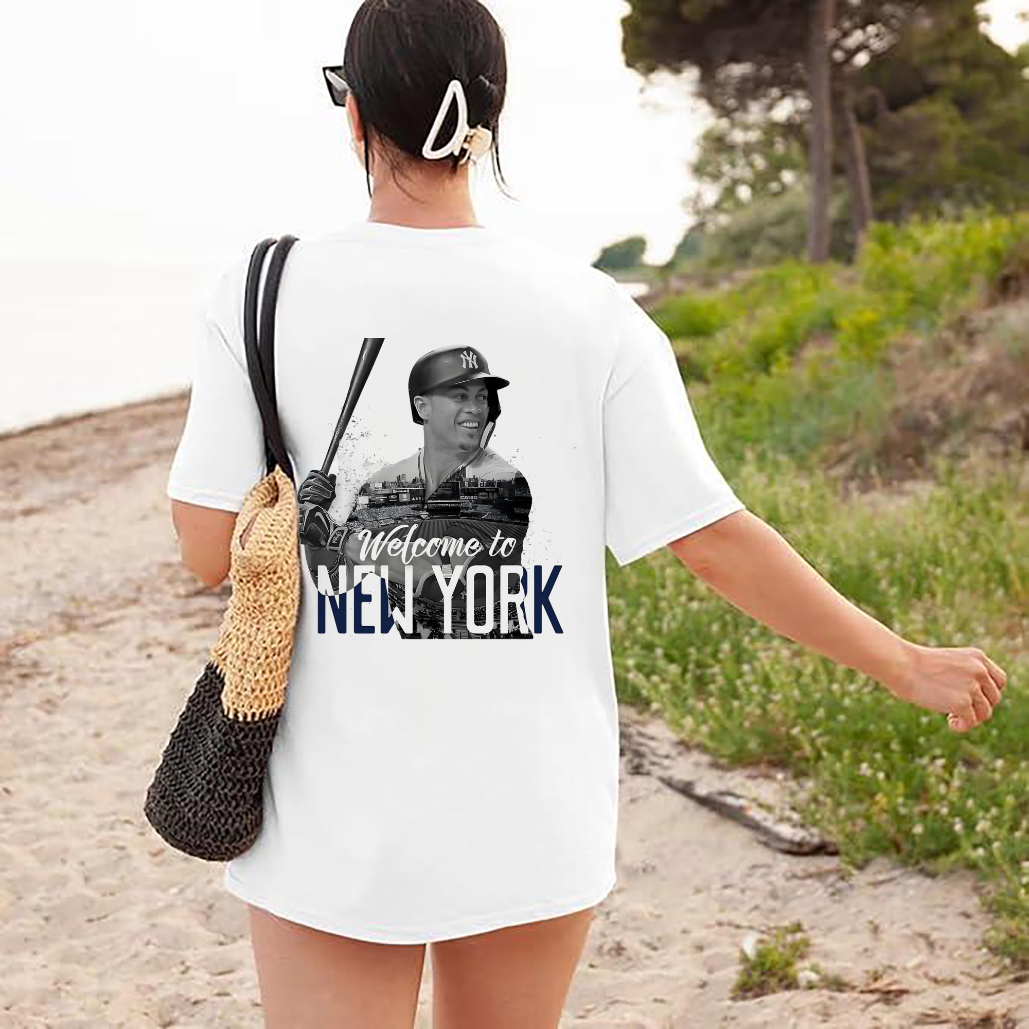 Giancarlo Stanton 4 180g Combed Cotton T-Shirt With Back Heat Transfer Print – Soft, Lightweight, Fitted Design – Stylish Casual Wear For Sports & Everyday Use