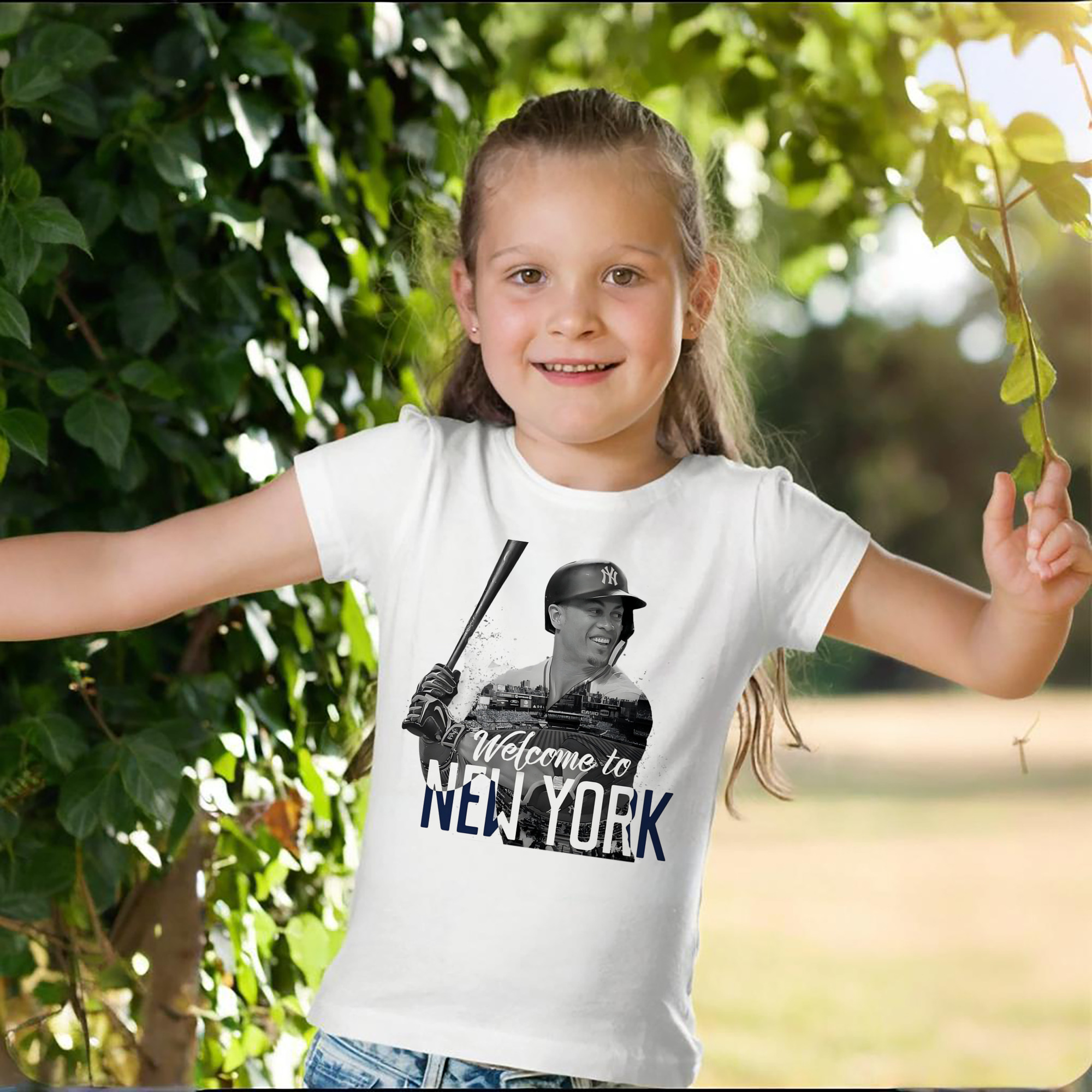 Giancarlo Stanton 4 Combed Cotton Kids T-Shirt 180g With Front Heat Transfer Print – Soft, Lightweight, Side-Seamed Design – Stylish And Comfortable Casual Wear For Everyday Activities