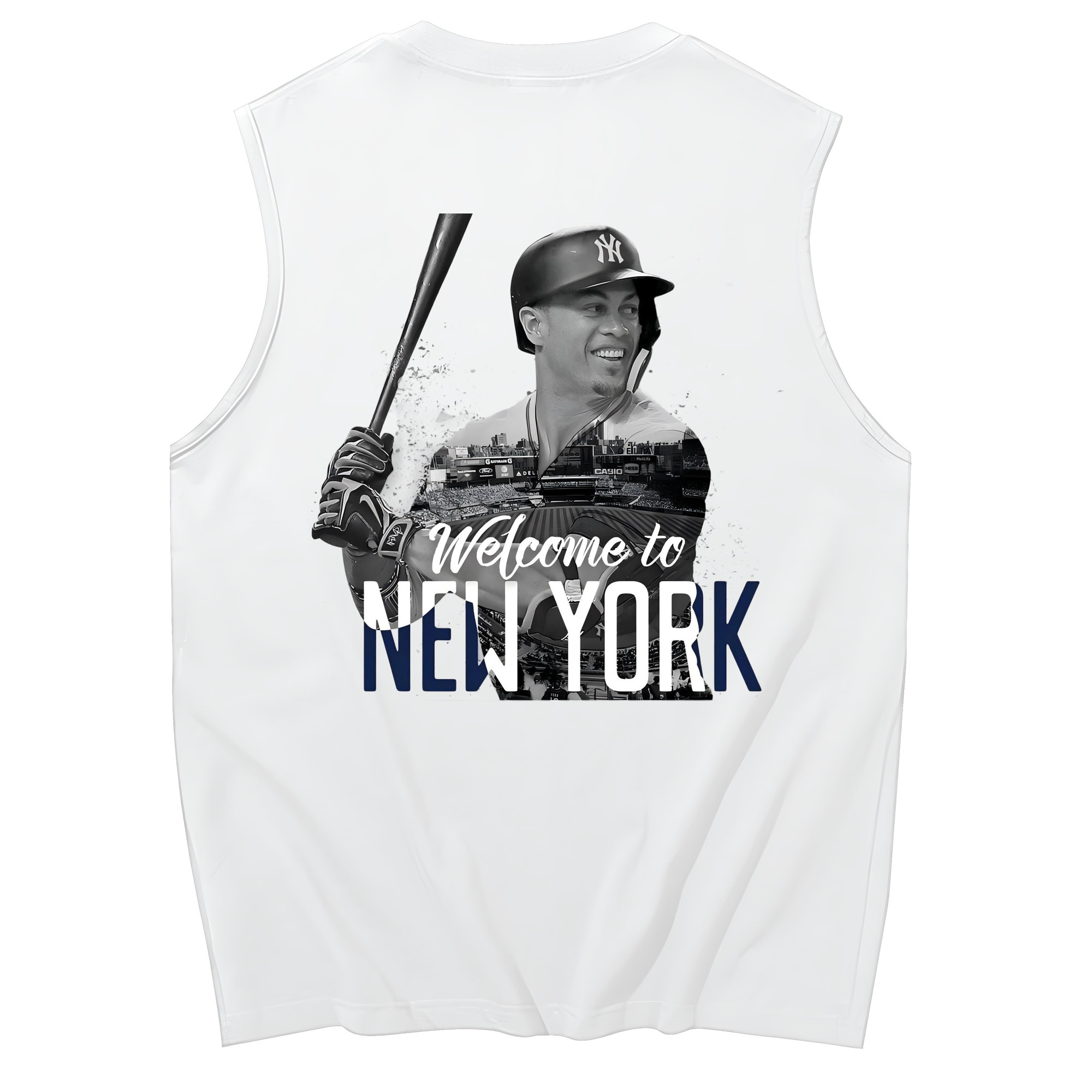 Giancarlo Stanton 4 230g Pure Cotton Tank Top With Back Heat Transfer Print – Soft, Lightweight, Fitted Design – Stylish & Comfortable Casual Wear For Sports & Everyday Use