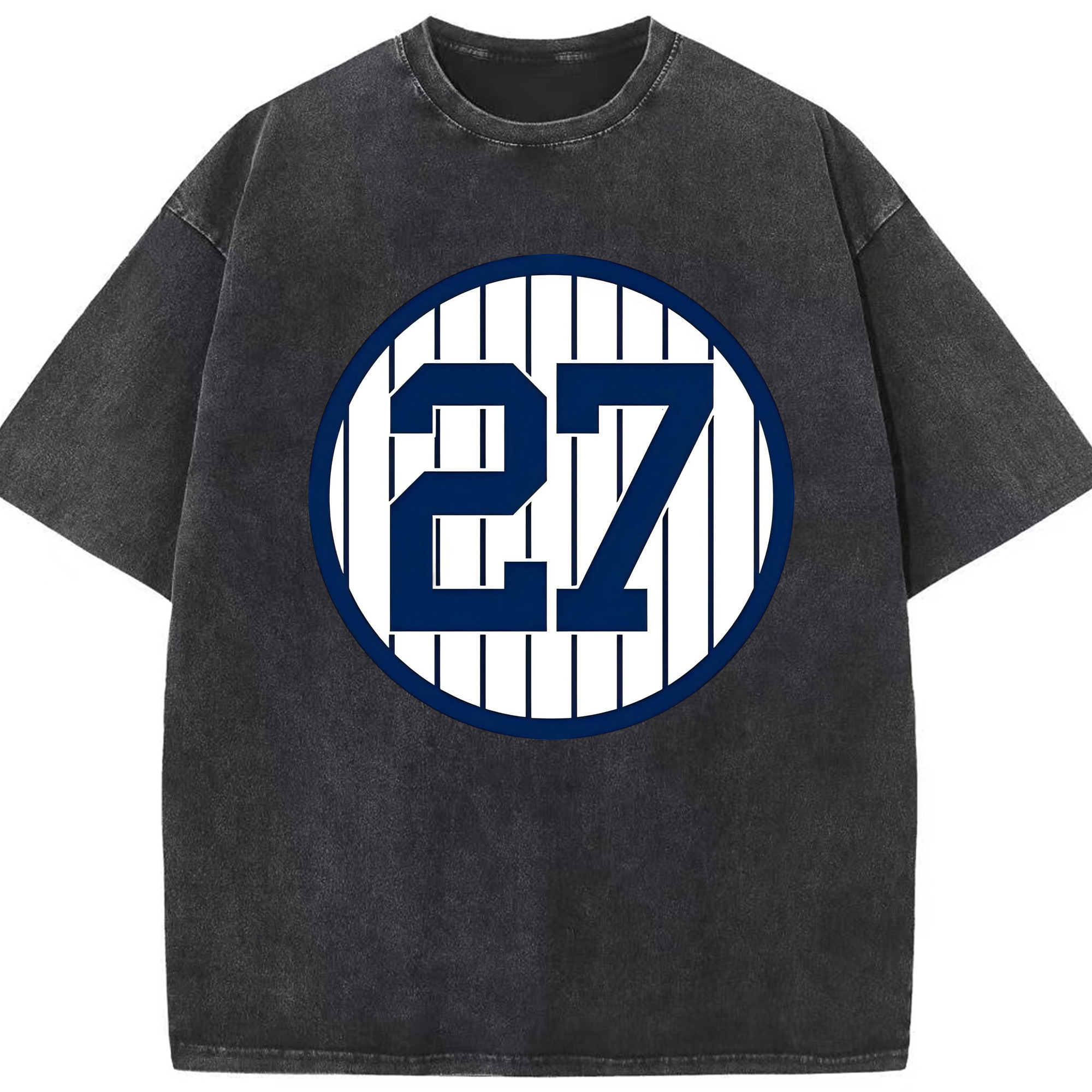 Giancarlo Stanton 3 Washed Vintage Look 230g Cotton Oversized T-Shirt With Front Heat Transfer Print – Soft, Lightweight, Stylish Fit – Comfortable Casual Wear For Sports & Everyday Use