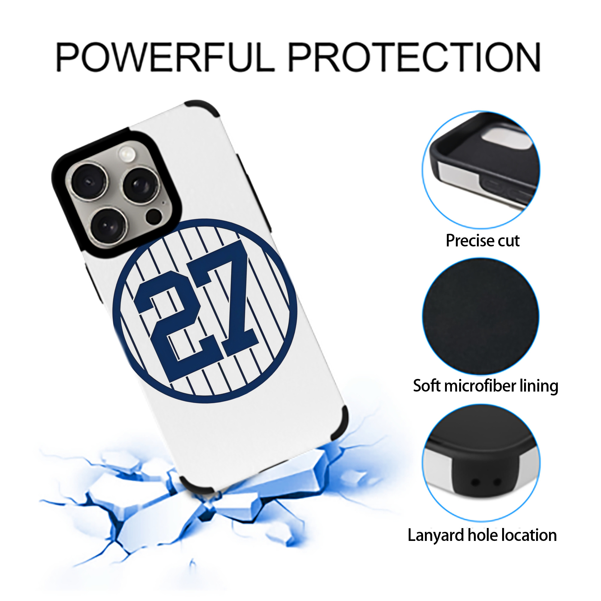 Giancarlo Stanton 3 IPhone 15 Pro Max PU Leather Case – Soft Lining, 360° Protection – Precise Fit, 3D Buttons, Easy Charging – Anti-Yellowing, Easy To Clean