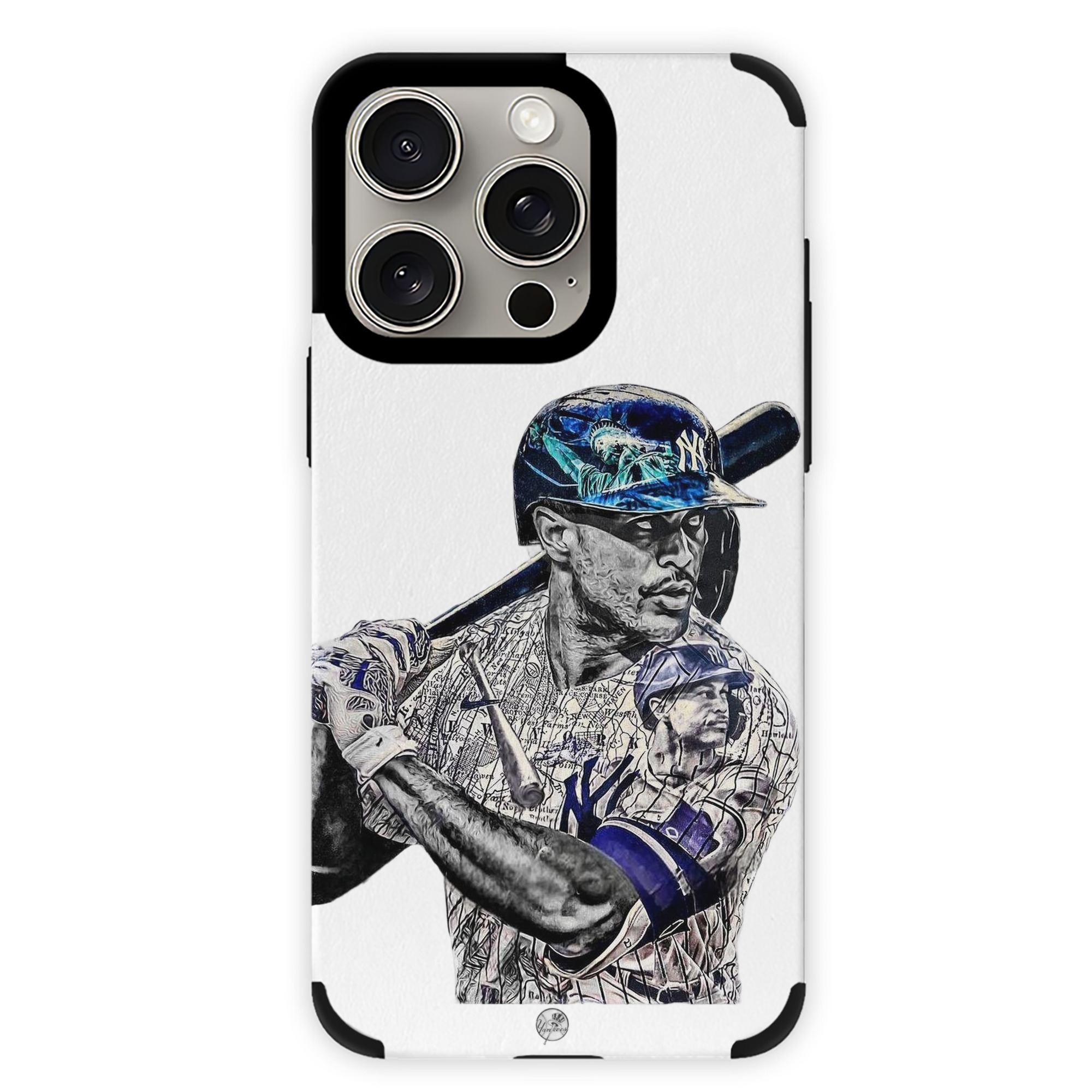 Giancarlo Stanton 5 IPhone 15 Pro Max PU Leather Case – Soft Lining, 360° Protection – Precise Fit, 3D Buttons, Easy Charging – Anti-Yellowing, Easy To Clean