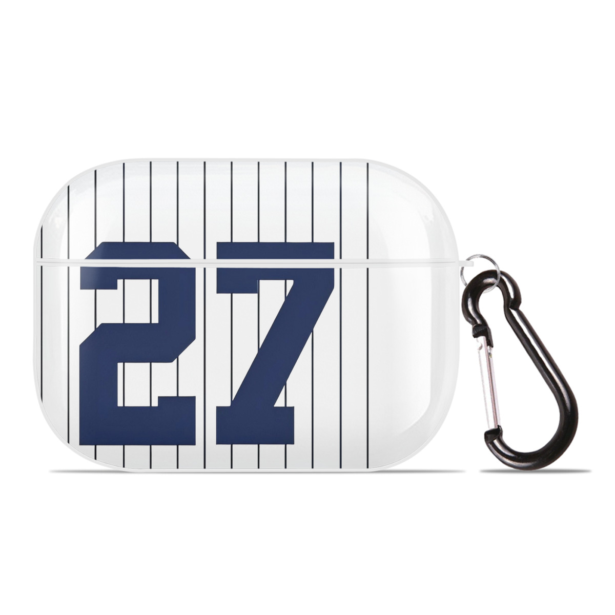 Giancarlo Stanton 1 AirPods Pro Hard Case White With Keychain, Durable Flexible PC, Precise Cutouts, Anti-Fingerprint, Yellowing & Scratch Resistant, Full Protection, Washable