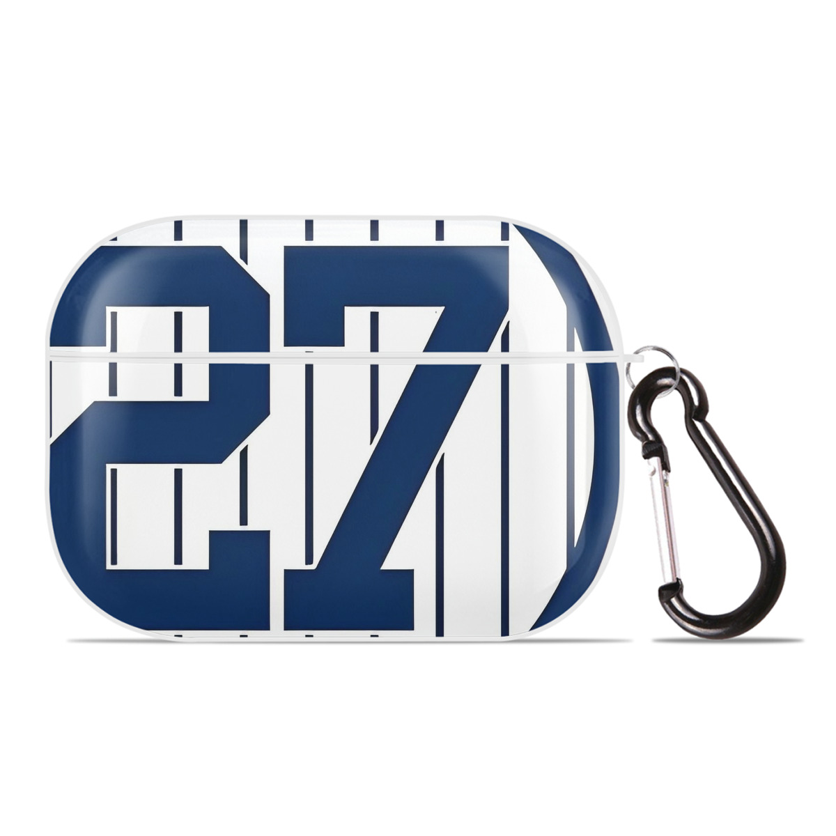 Giancarlo Stanton 3 AirPods Pro Hard Case White With Keychain, Durable Flexible PC, Precise Cutouts, Anti-Fingerprint, Yellowing & Scratch Resistant, Full Protection, Washable