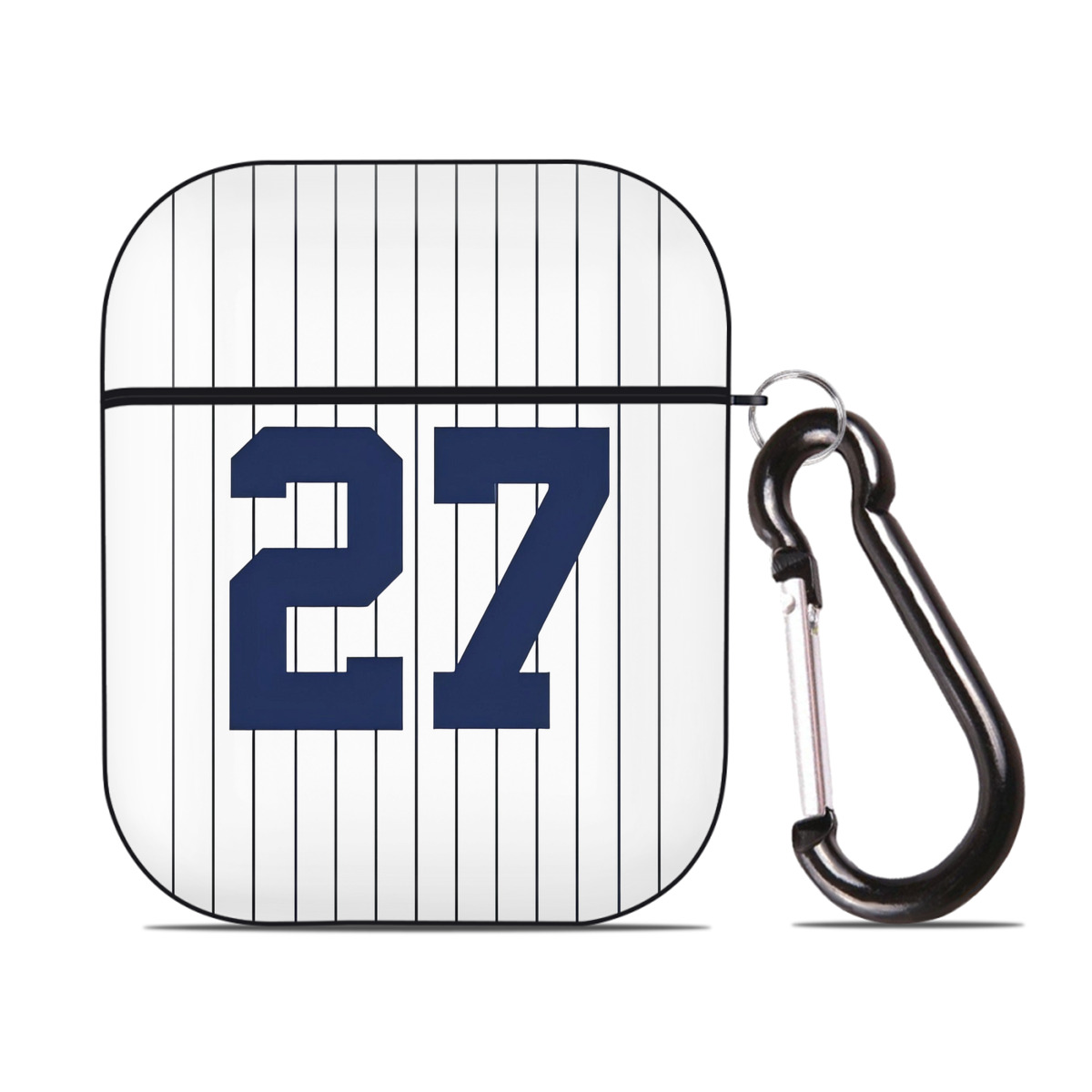 Giancarlo Stanton 1 AirPods 2 Case Hard Shell Black, Flexible PC Material, Precise Cutouts, Full Protection, Anti-Fingerprint, Washable, Includes Keychain – Durable & Slim Design