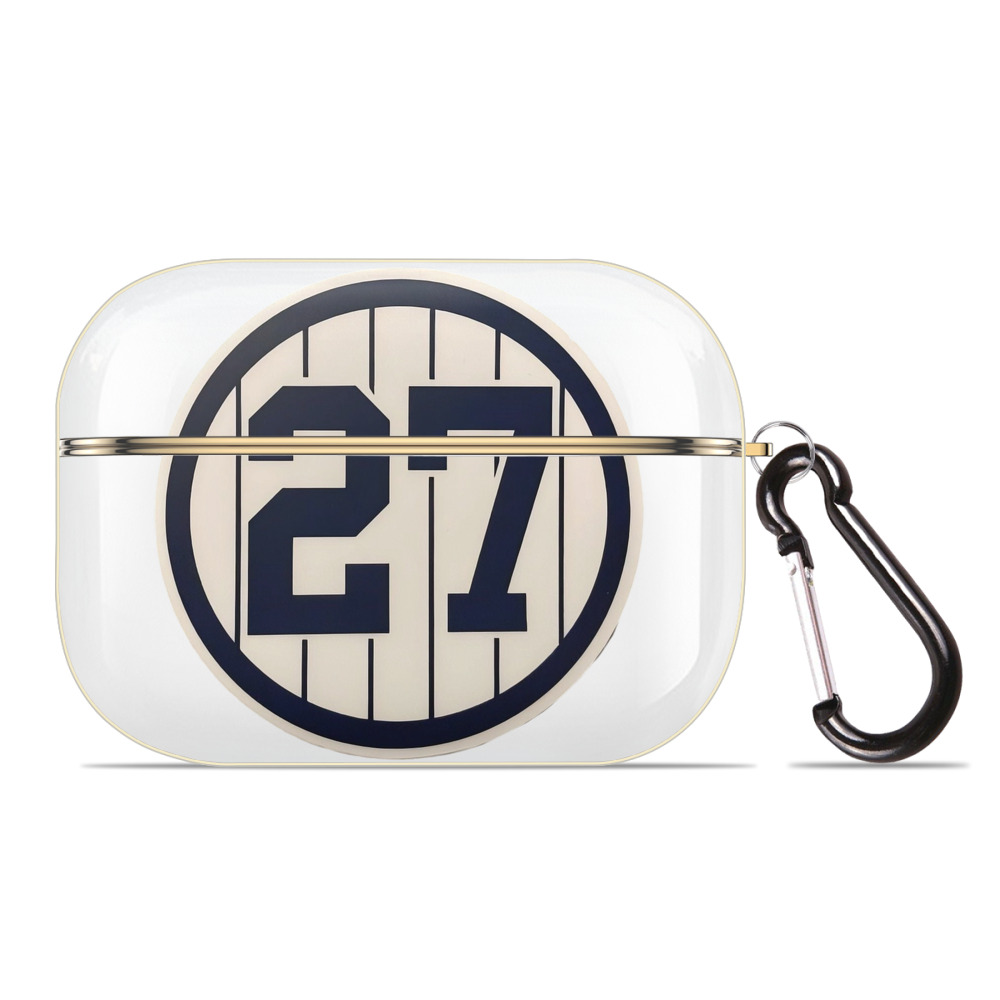 Giancarlo Stanton 2 Luxury Gold AirPods Pro Case With Keychain, Flexible PC Material, Full Protection, Precise Cutouts, Anti-Fingerprint, Washable, Durable Design