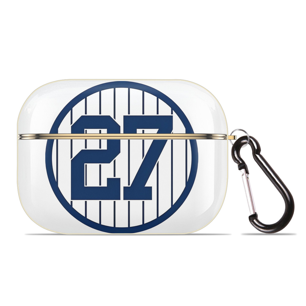 Giancarlo Stanton 3 Luxury Gold AirPods Pro Case With Keychain, Flexible PC Material, Full Protection, Precise Cutouts, Anti-Fingerprint, Washable, Durable Design