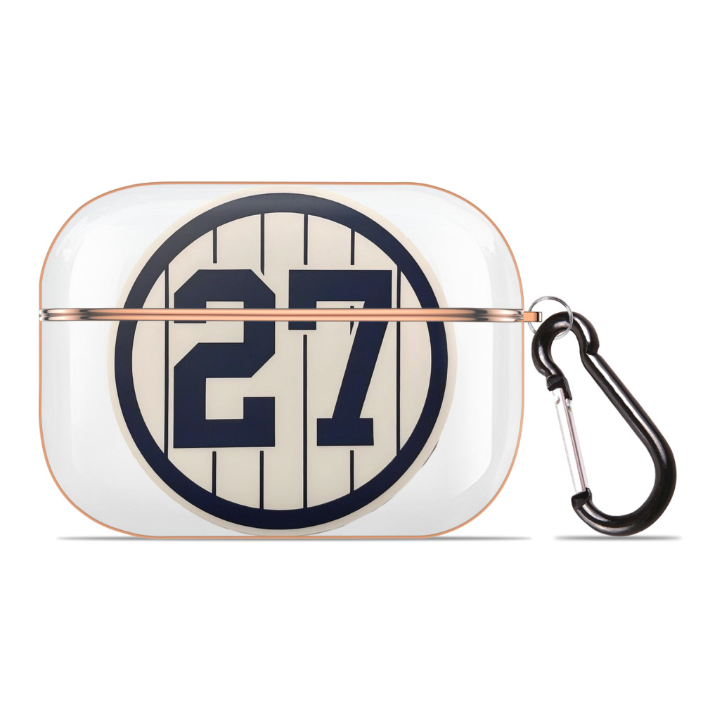 Giancarlo Stanton 2 AirPods Pro Protective Case Rose Gold, Flexible PC Material, Precise Fit, Anti-Slip Cover, Full Protection, Fingerprint Resistant, Washable With Keychain