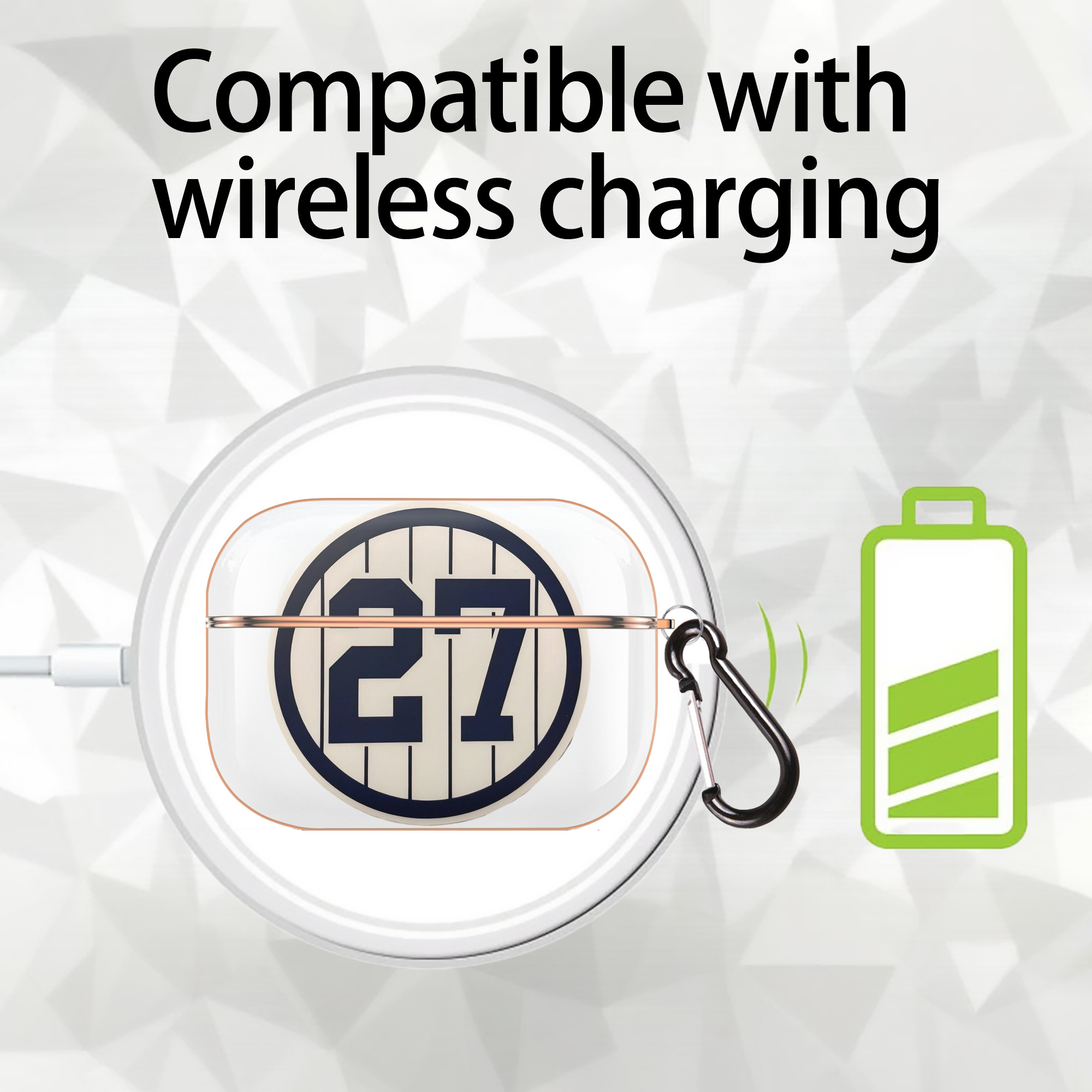 Giancarlo Stanton 2 AirPods Pro Protective Case Rose Gold, Flexible PC Material, Precise Fit, Anti-Slip Cover, Full Protection, Fingerprint Resistant, Washable With Keychain