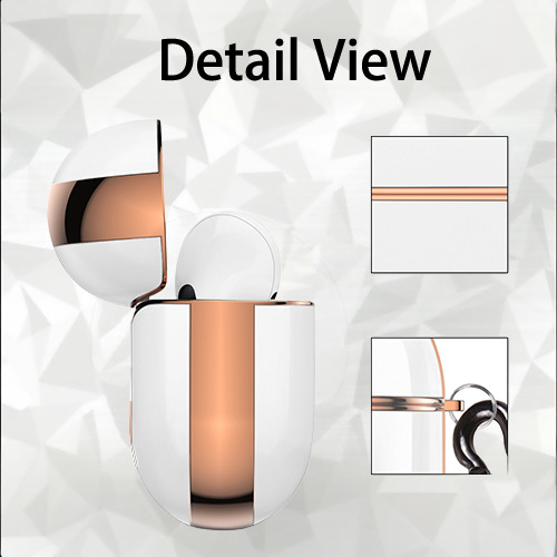 Giancarlo Stanton 3 AirPods Pro Protective Case Rose Gold, Flexible PC Material, Precise Fit, Anti-Slip Cover, Full Protection, Fingerprint Resistant, Washable With Keychain