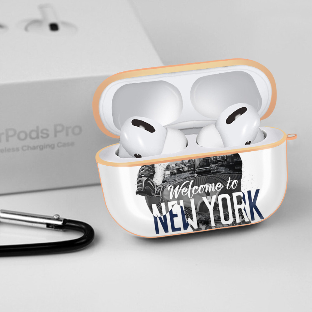 Giancarlo Stanton 4 AirPods Pro Protective Case Rose Gold, Flexible PC Material, Precise Fit, Anti-Slip Cover, Full Protection, Fingerprint Resistant, Washable With Keychain