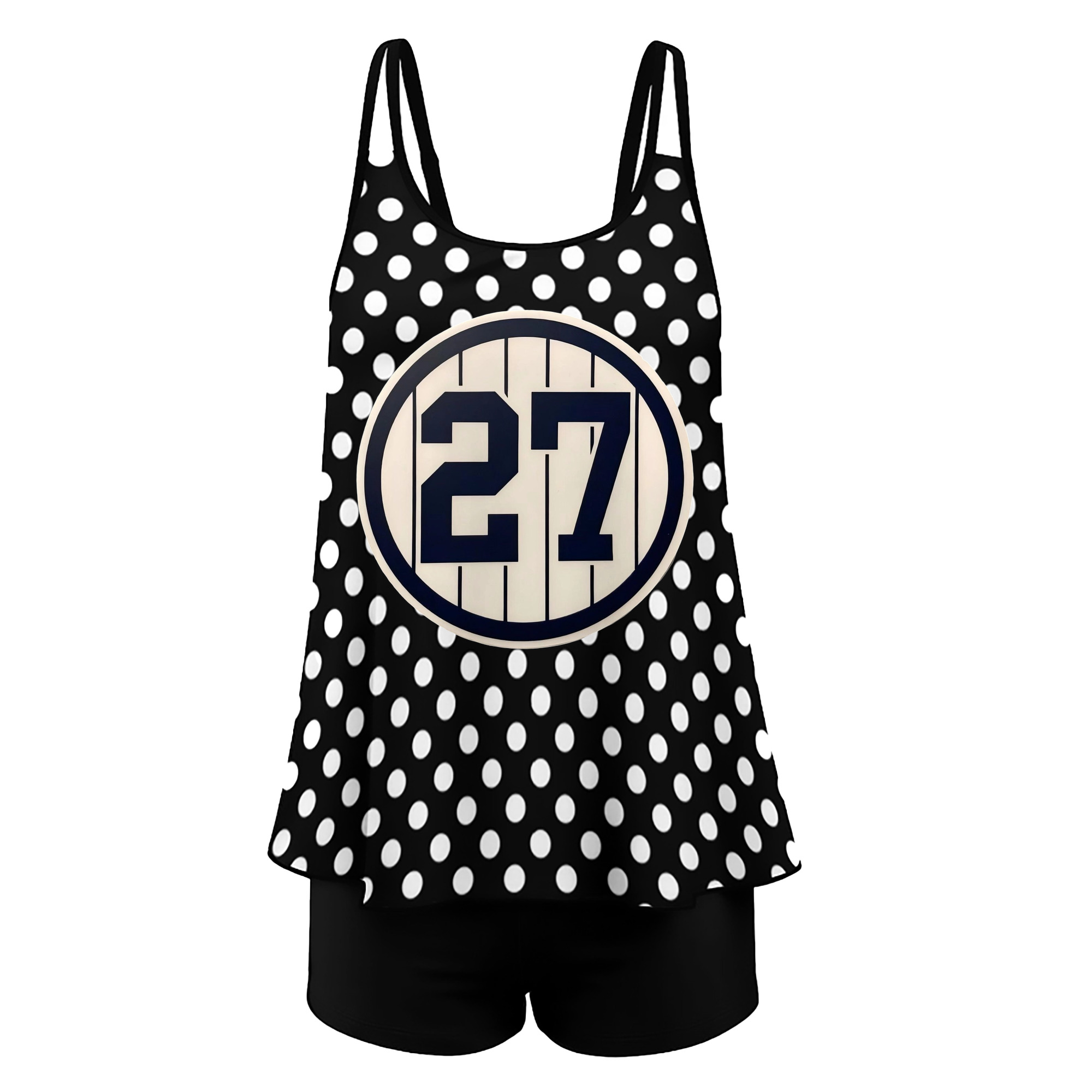 Giancarlo Stanton 2 Women’s Heat Transfer Printed Two-Piece Swimsuit Set – Sexy Double Strap Bandeau Top & Boyshort Bottoms, Soft Nylon-Spandex, Perfect for Beach, Pool & Vacation