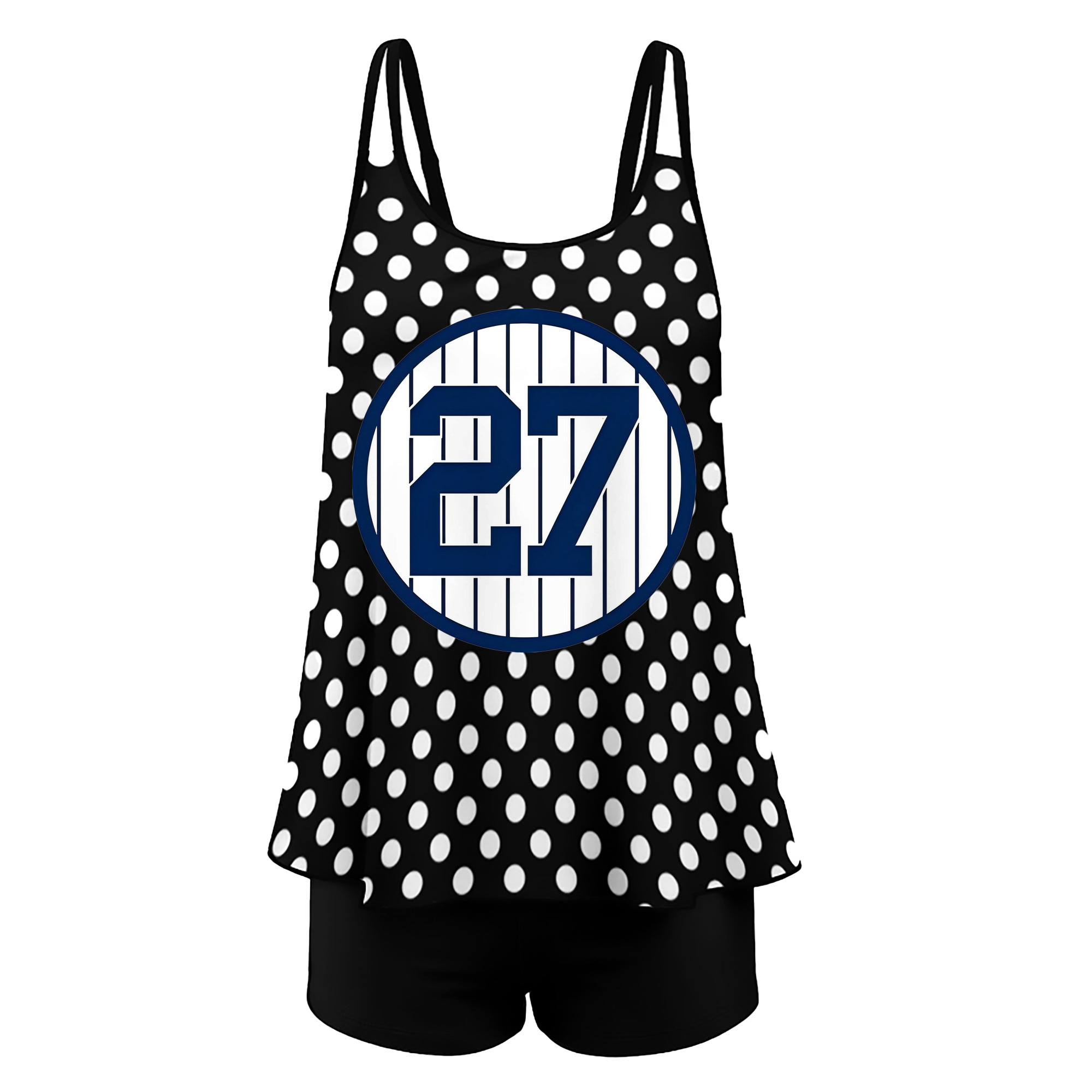 Giancarlo Stanton 3 Women’s Heat Transfer Printed Two-Piece Swimsuit Set – Sexy Double Strap Bandeau Top & Boyshort Bottoms, Soft Nylon-Spandex, Perfect for Beach, Pool & Vacation