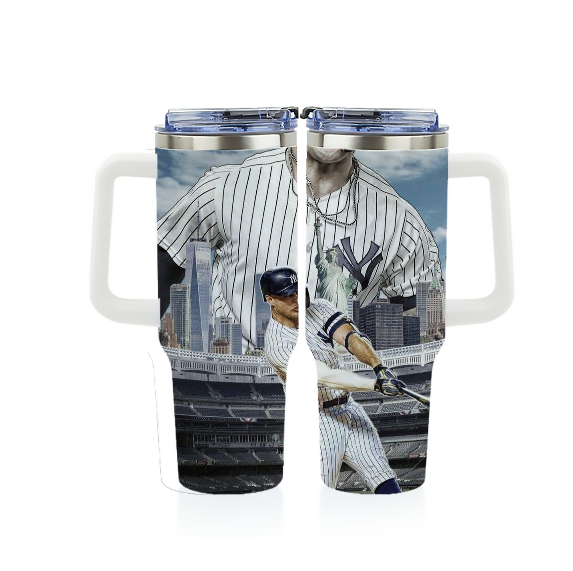 Giancarlo Stanton 14 40oz Full Wrap Car Tumbler – Durable Stainless Steel Travel Mug With Vibrant UV Print – Double Wall Insulated, Fits Most Car Cup Holders