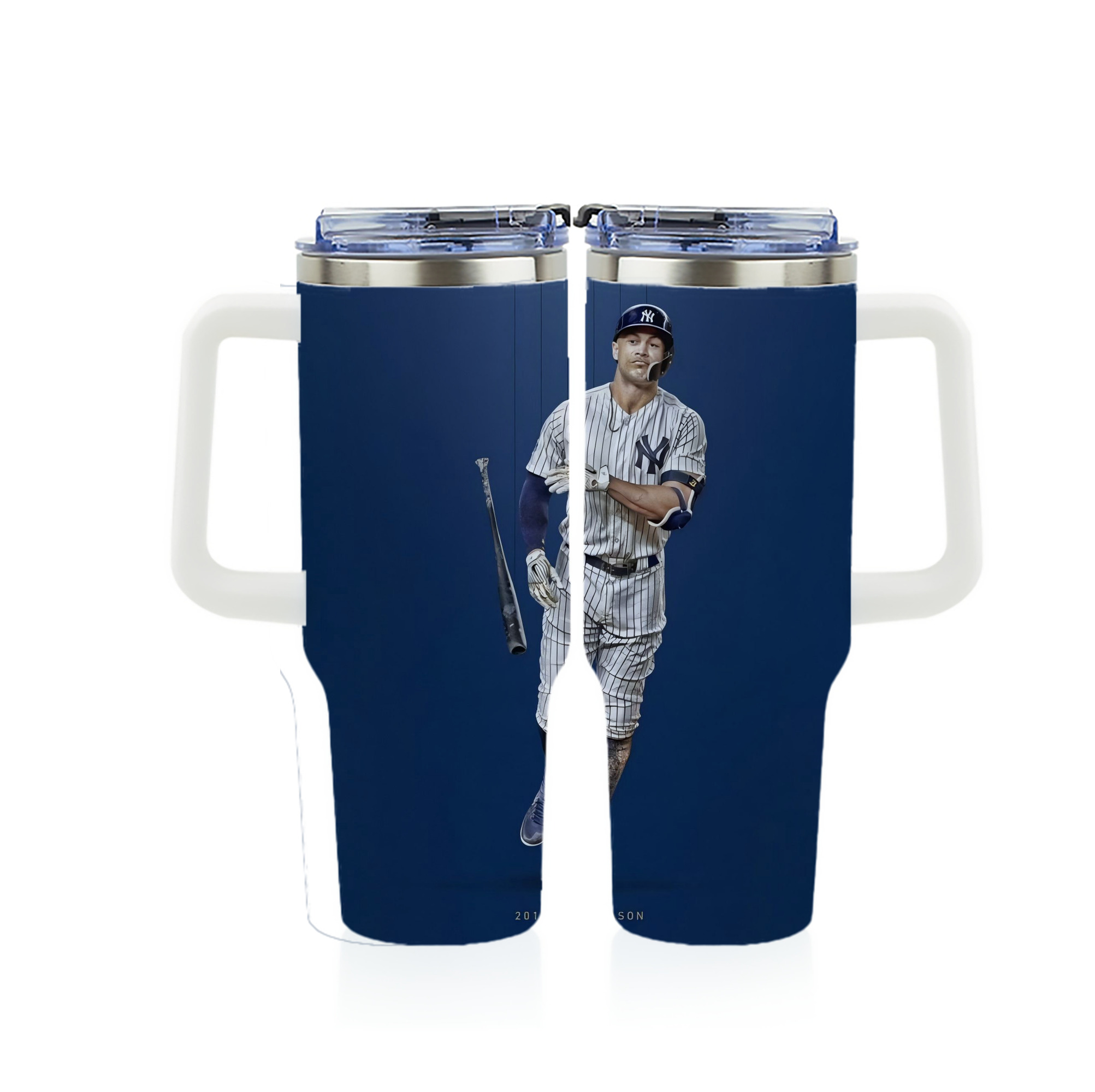 Giancarlo Stanton 12 40oz Full Wrap Car Tumbler – Durable Stainless Steel Travel Mug With Vibrant UV Print – Double Wall Insulated, Fits Most Car Cup Holders