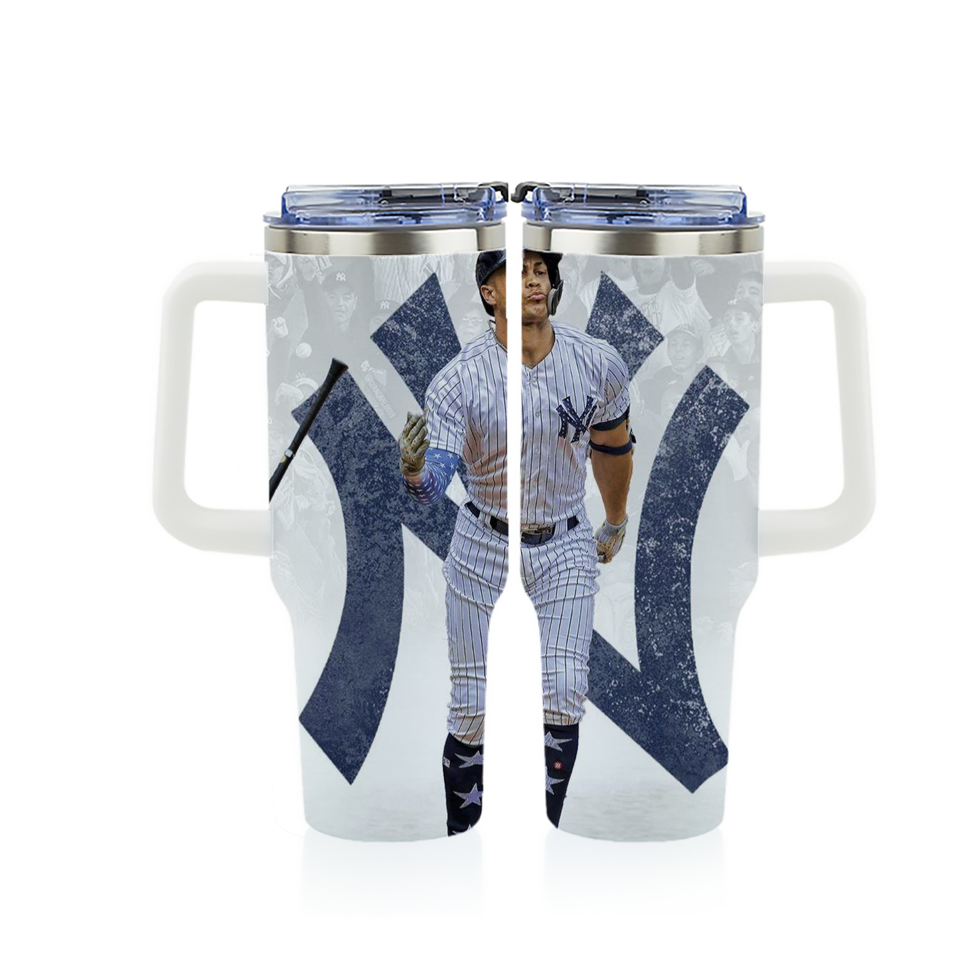 Giancarlo Stanton 15 40oz Full Wrap Car Tumbler – Durable Stainless Steel Travel Mug With Vibrant UV Print – Double Wall Insulated, Fits Most Car Cup Holders