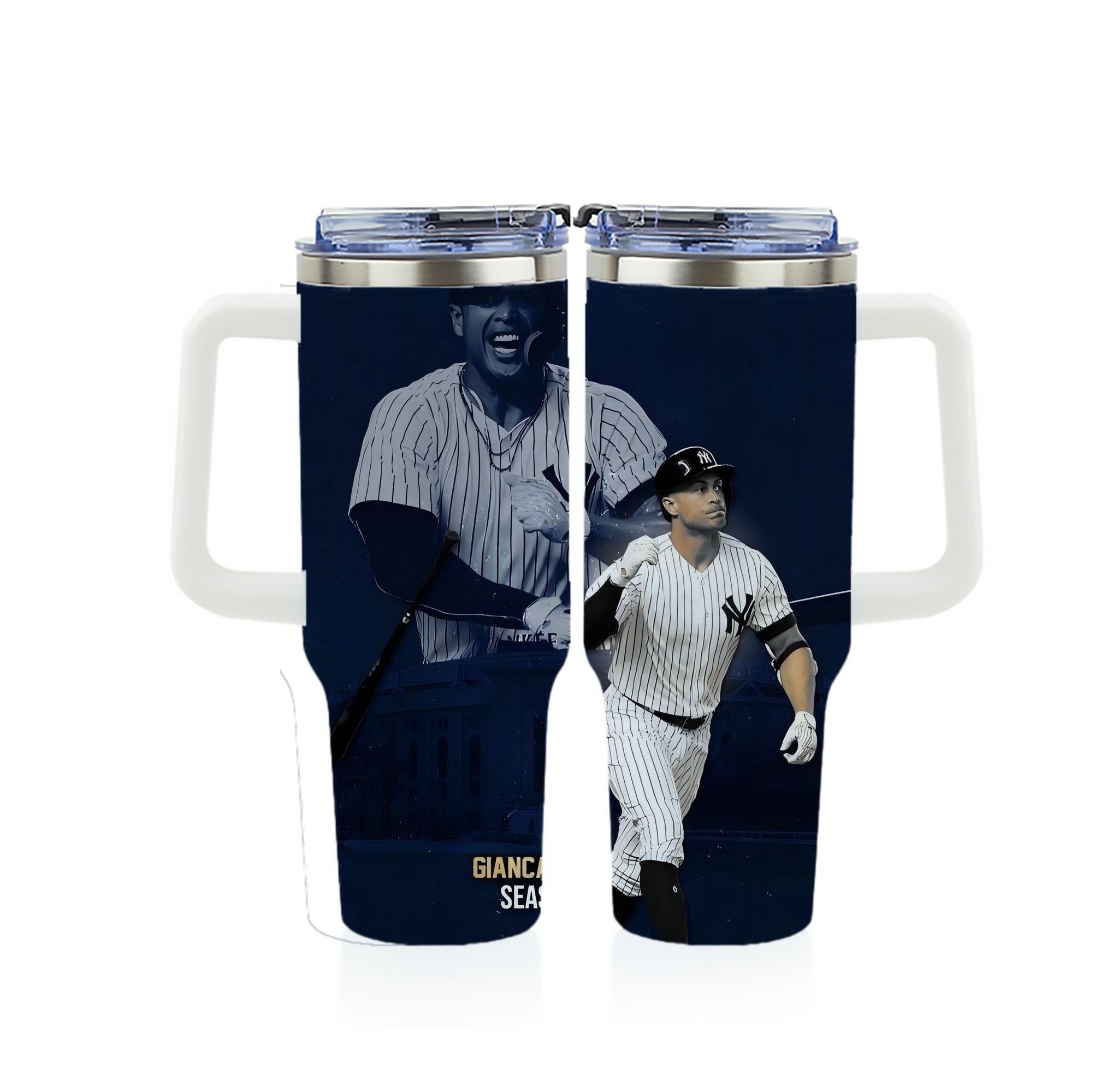 Giancarlo Stanton 29 40oz Full Wrap Car Tumbler – Durable Stainless Steel Travel Mug With Vibrant UV Print – Double Wall Insulated, Fits Most Car Cup Holders