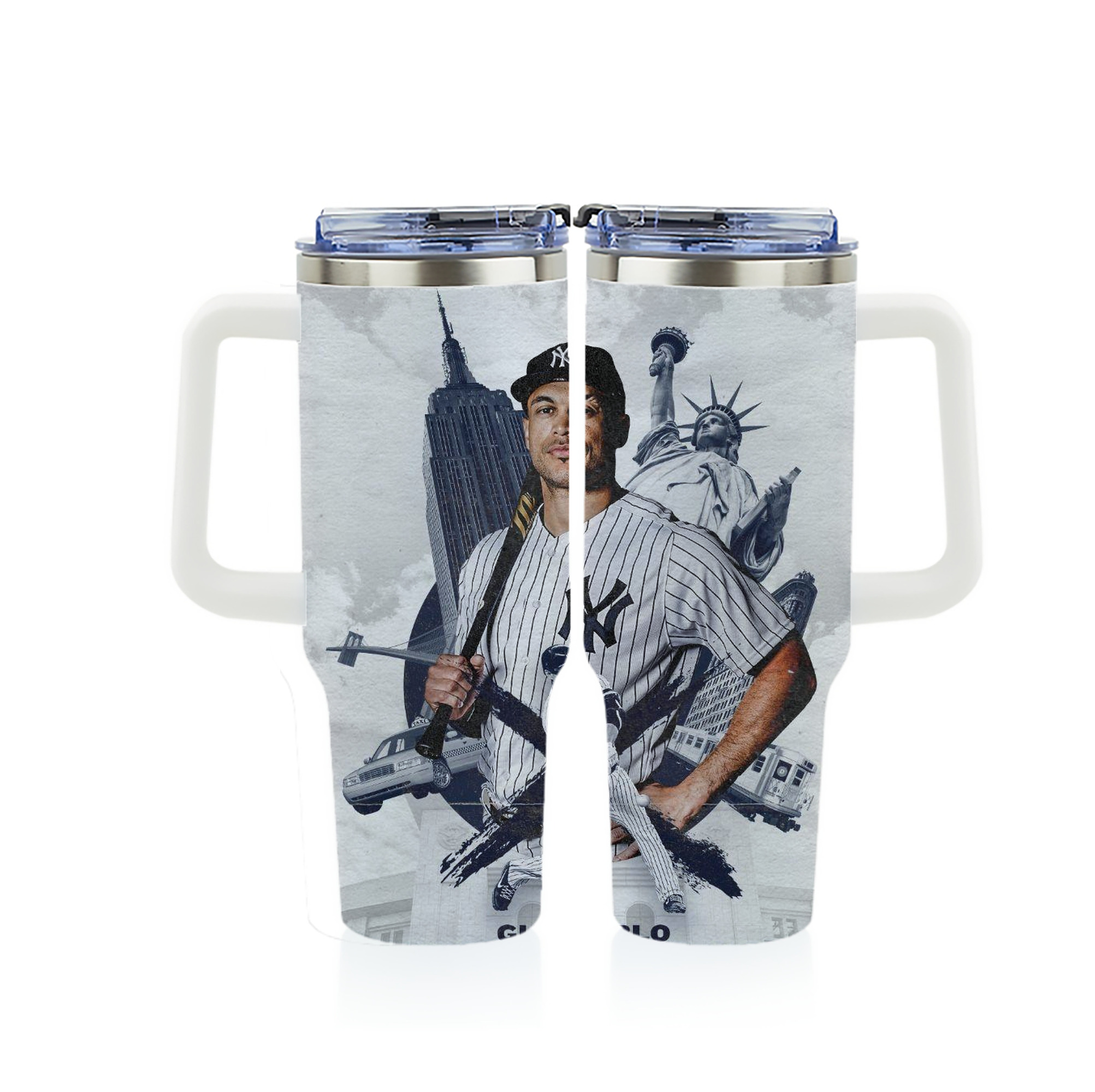 Giancarlo Stanton 23 40oz Full Wrap Car Tumbler – Durable Stainless Steel Travel Mug With Vibrant UV Print – Double Wall Insulated, Fits Most Car Cup Holders