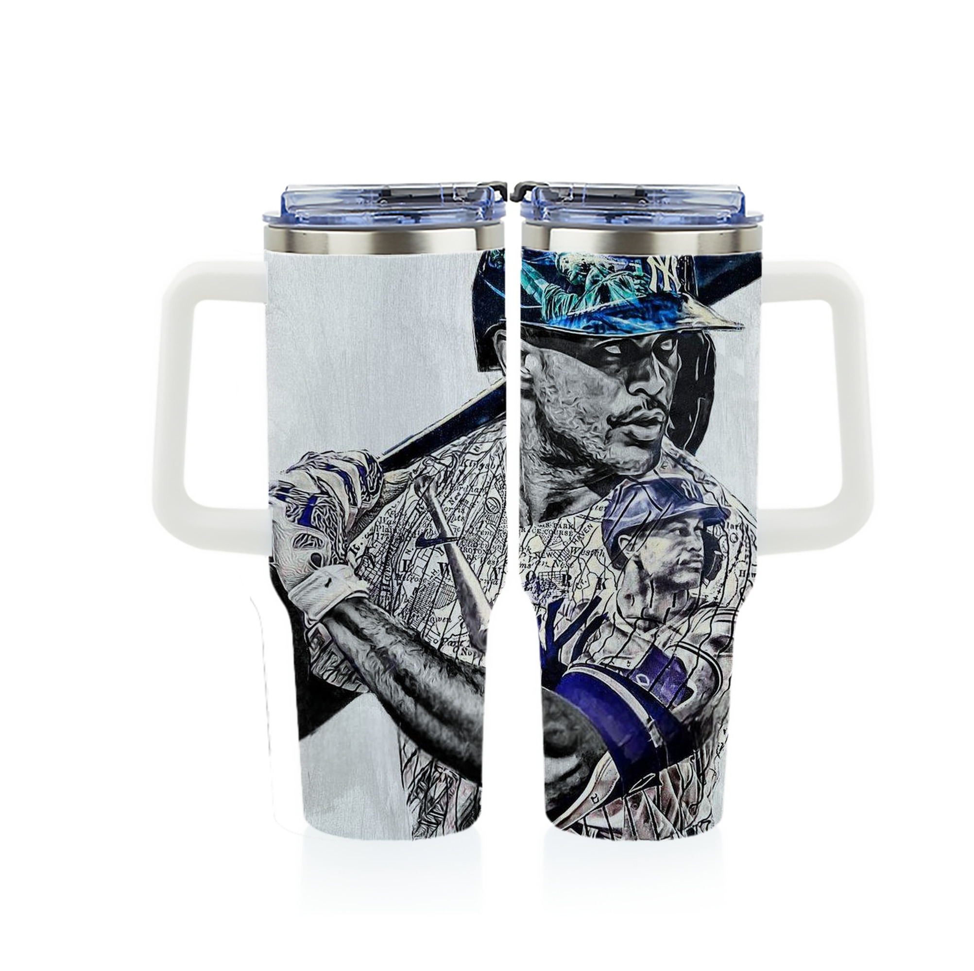 Giancarlo Stanton 28 40oz Full Wrap Car Tumbler – Durable Stainless Steel Travel Mug With Vibrant UV Print – Double Wall Insulated, Fits Most Car Cup Holders