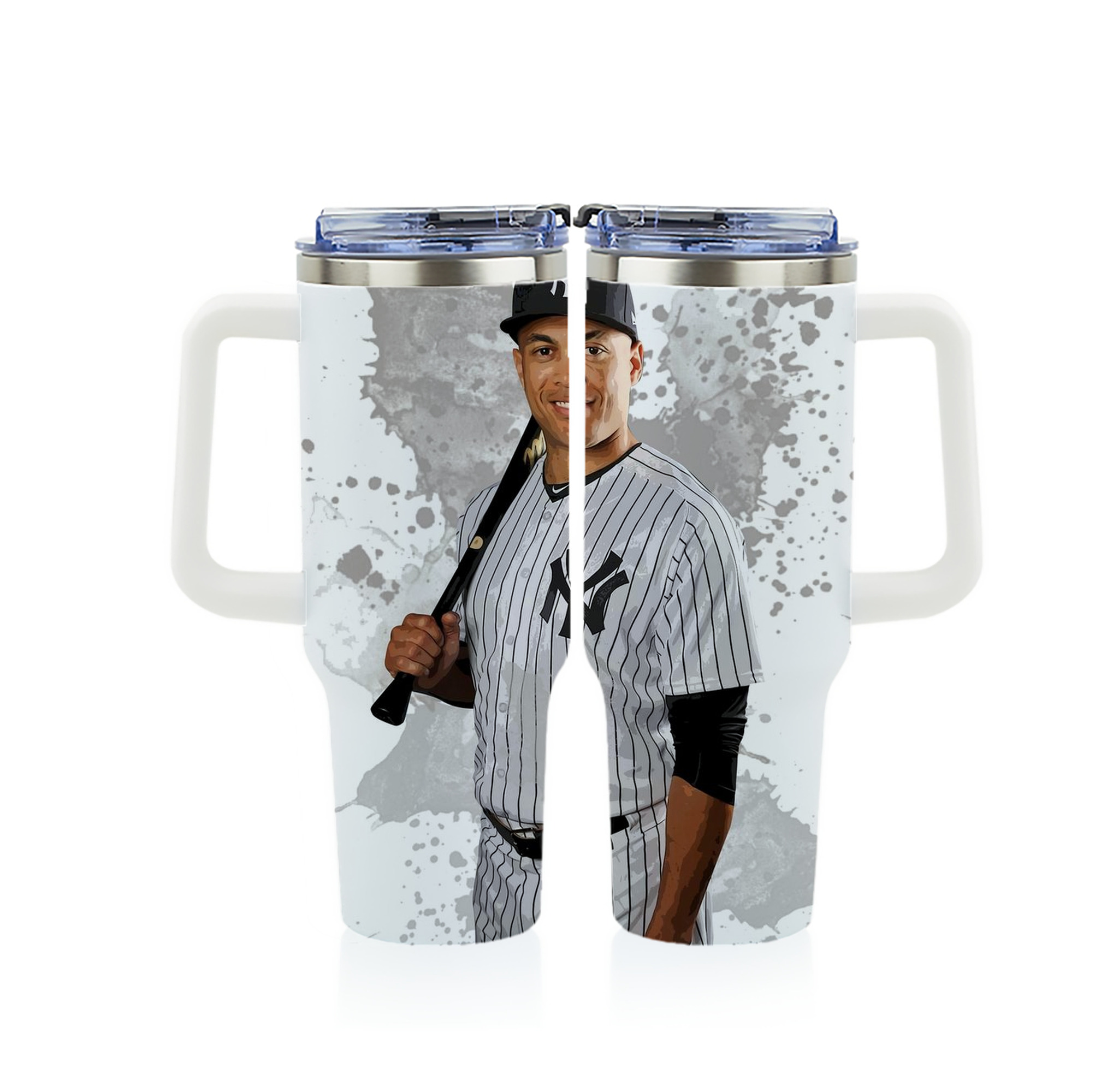 Giancarlo Stanton 32 40oz Full Wrap Car Tumbler – Durable Stainless Steel Travel Mug With Vibrant UV Print – Double Wall Insulated, Fits Most Car Cup Holders