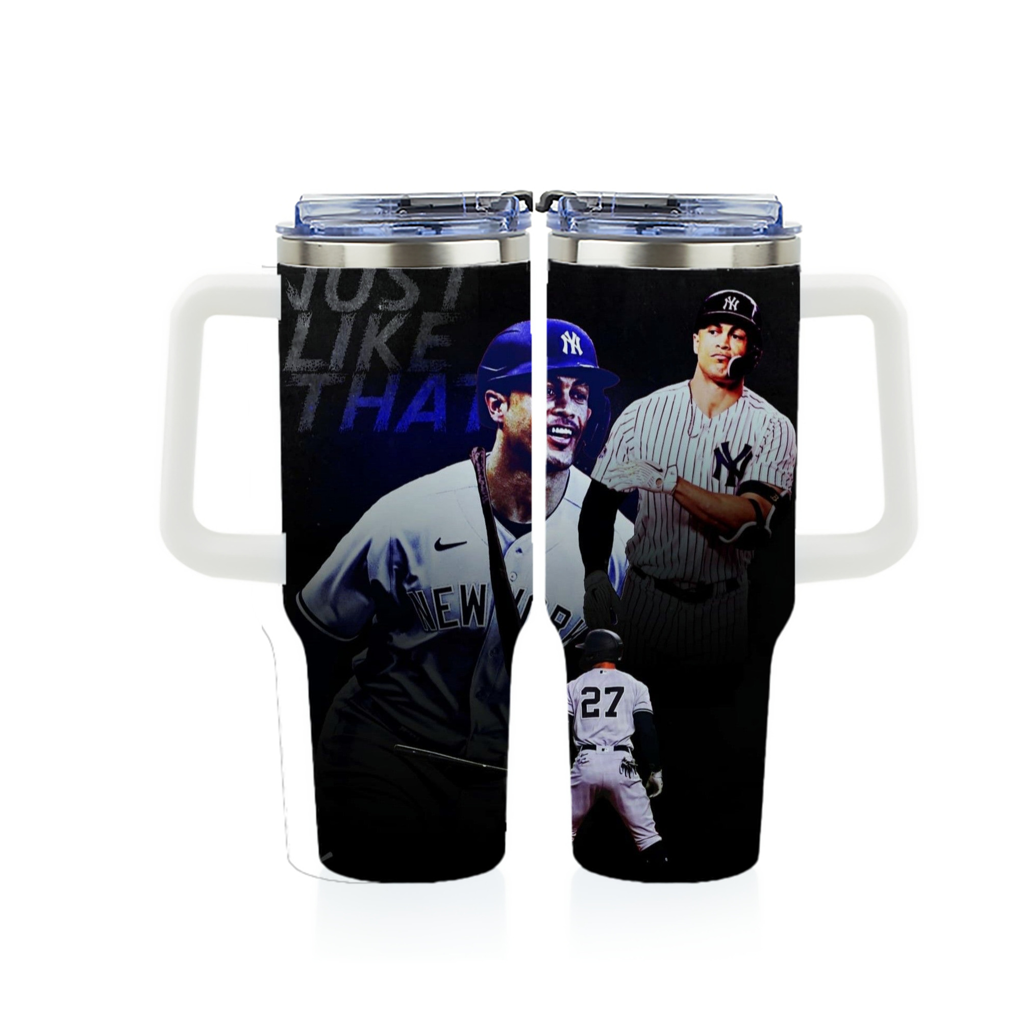 Giancarlo Stanton 36 40oz Full Wrap Car Tumbler – Durable Stainless Steel Travel Mug With Vibrant UV Print – Double Wall Insulated, Fits Most Car Cup Holders