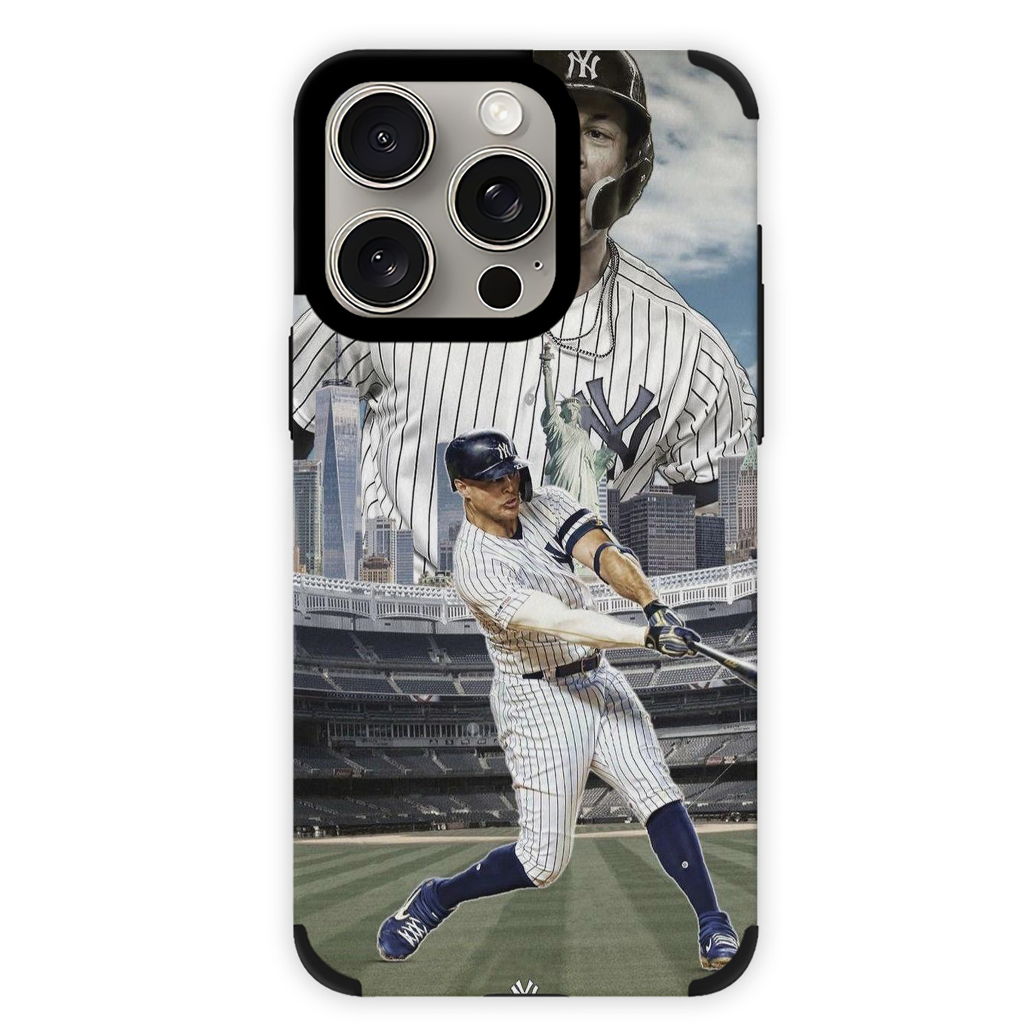 Giancarlo Stanton 14 IPhone 15 Pro Max PU Leather Case – Soft Lining, 360° Protection – Precise Fit, 3D Buttons, Easy Charging – Anti-Yellowing, Easy To Clean