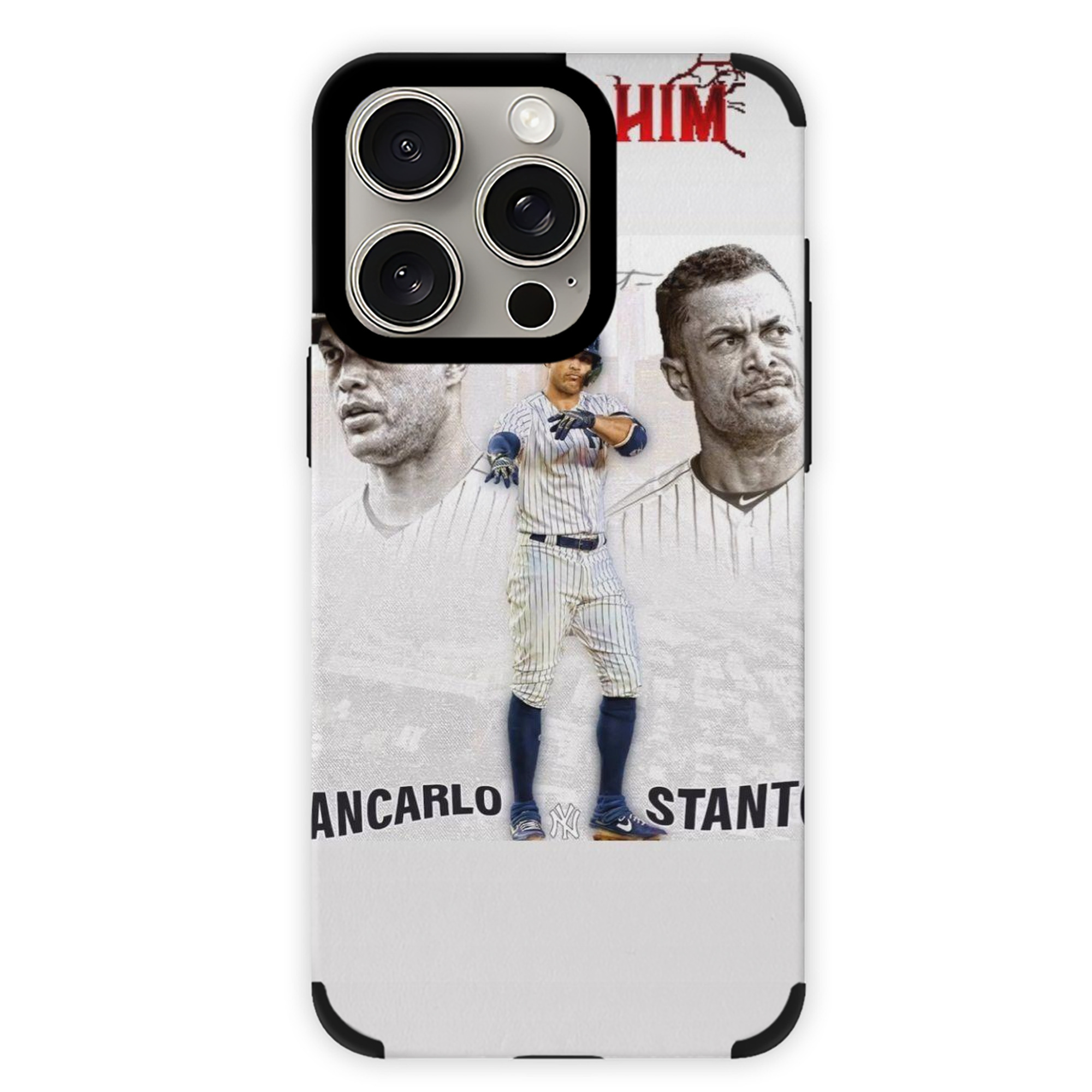 Giancarlo Stanton 11 IPhone 15 Pro Max PU Leather Case – Soft Lining, 360° Protection – Precise Fit, 3D Buttons, Easy Charging – Anti-Yellowing, Easy To Clean