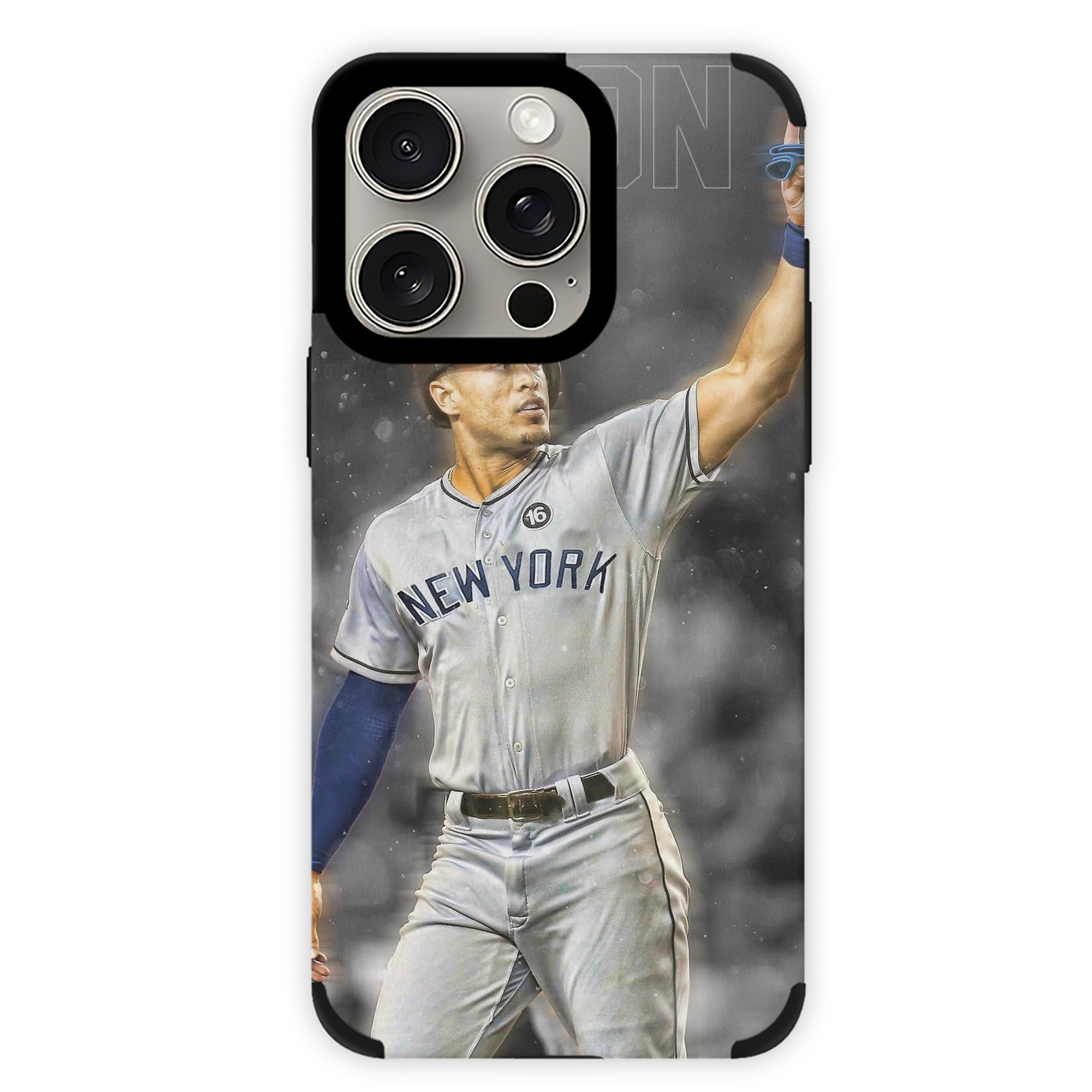 Giancarlo Stanton 25 IPhone 15 Pro Max PU Leather Case – Soft Lining, 360° Protection – Precise Fit, 3D Buttons, Easy Charging – Anti-Yellowing, Easy To Clean