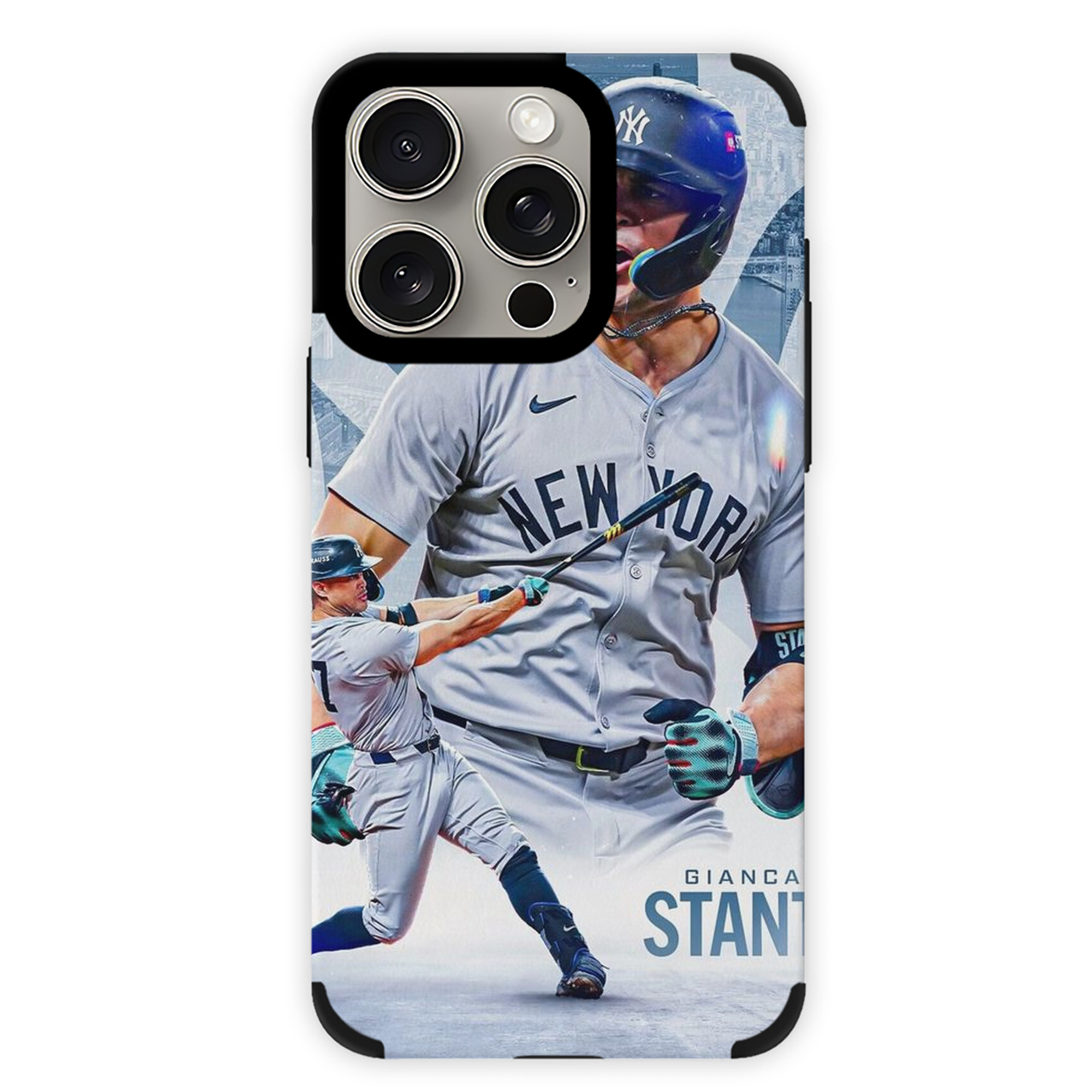 Giancarlo Stanton 24 IPhone 15 Pro Max PU Leather Case – Soft Lining, 360° Protection – Precise Fit, 3D Buttons, Easy Charging – Anti-Yellowing, Easy To Clean