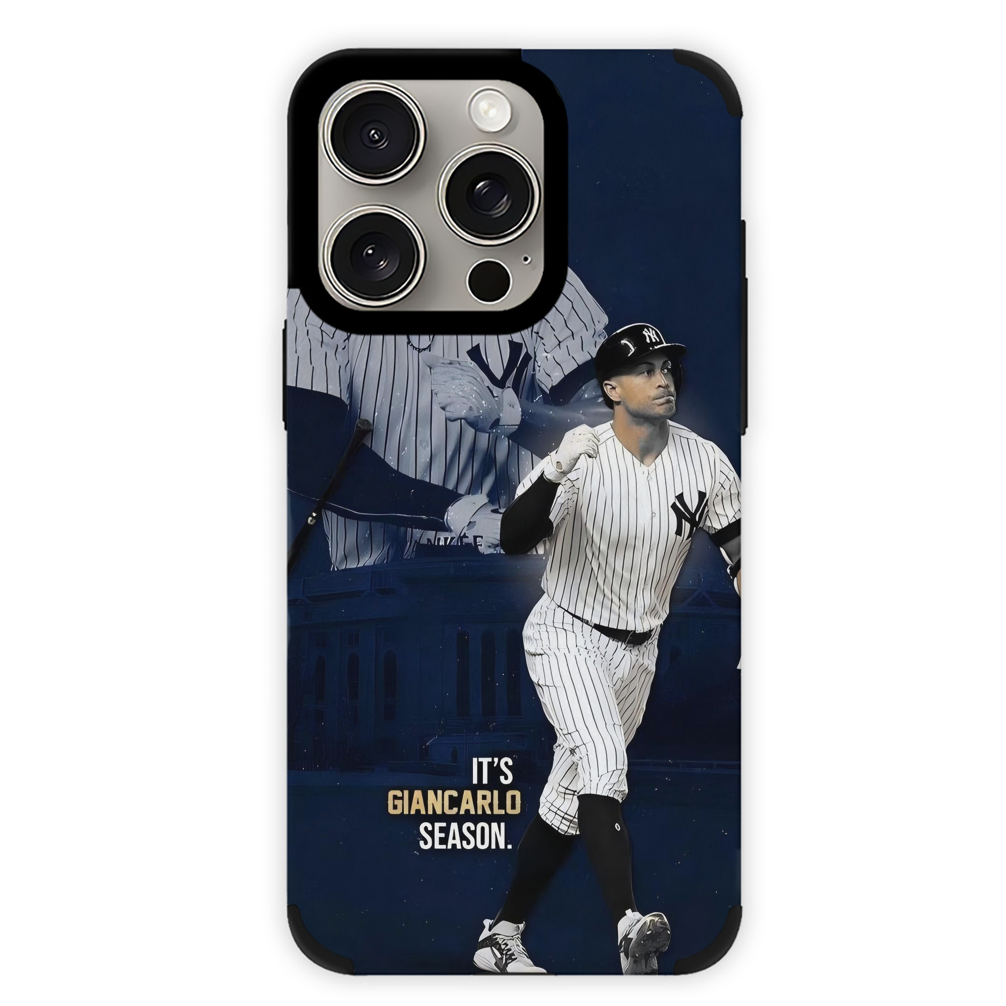 Giancarlo Stanton 29 IPhone 15 Pro Max PU Leather Case – Soft Lining, 360° Protection – Precise Fit, 3D Buttons, Easy Charging – Anti-Yellowing, Easy To Clean