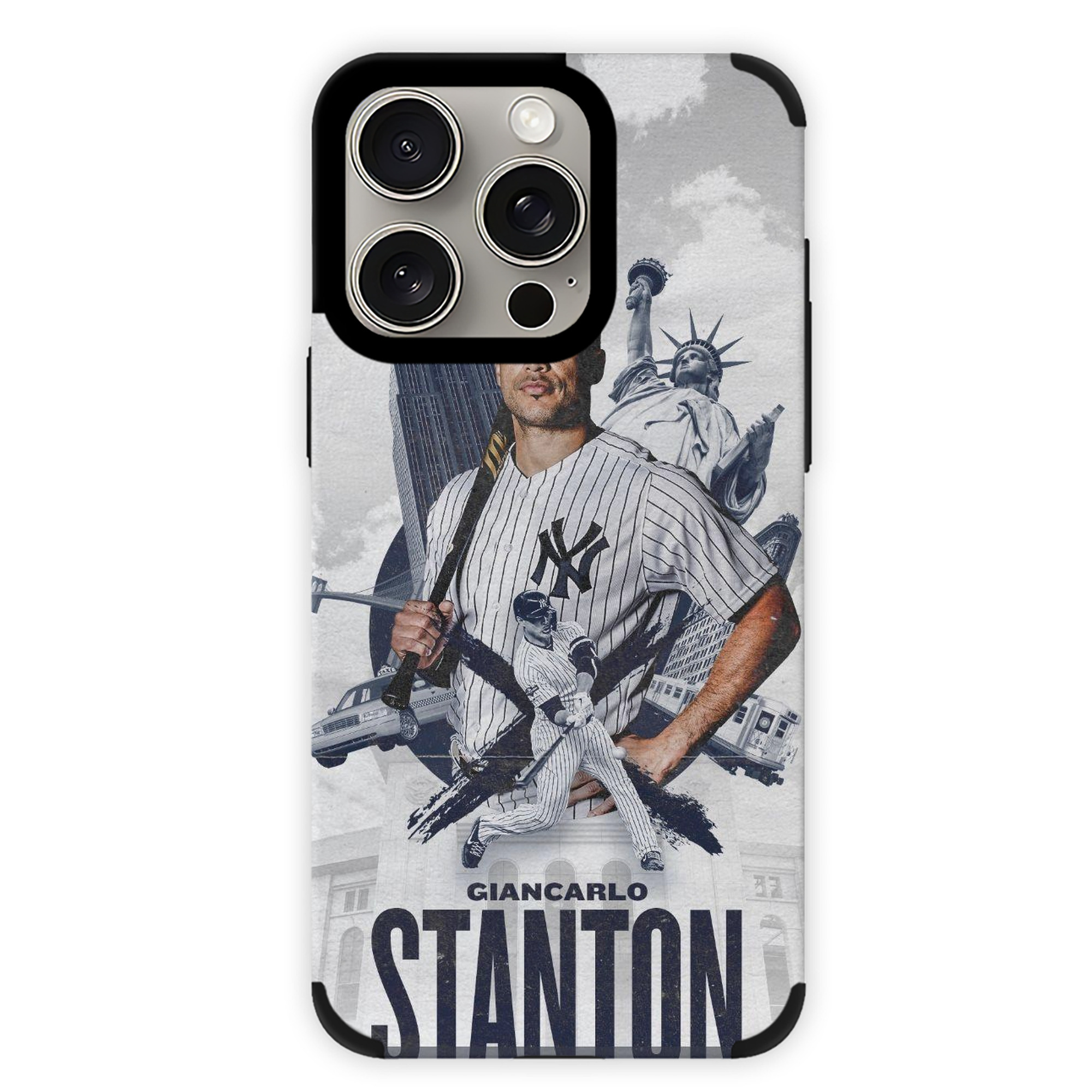 Giancarlo Stanton 23 IPhone 15 Pro Max PU Leather Case – Soft Lining, 360° Protection – Precise Fit, 3D Buttons, Easy Charging – Anti-Yellowing, Easy To Clean