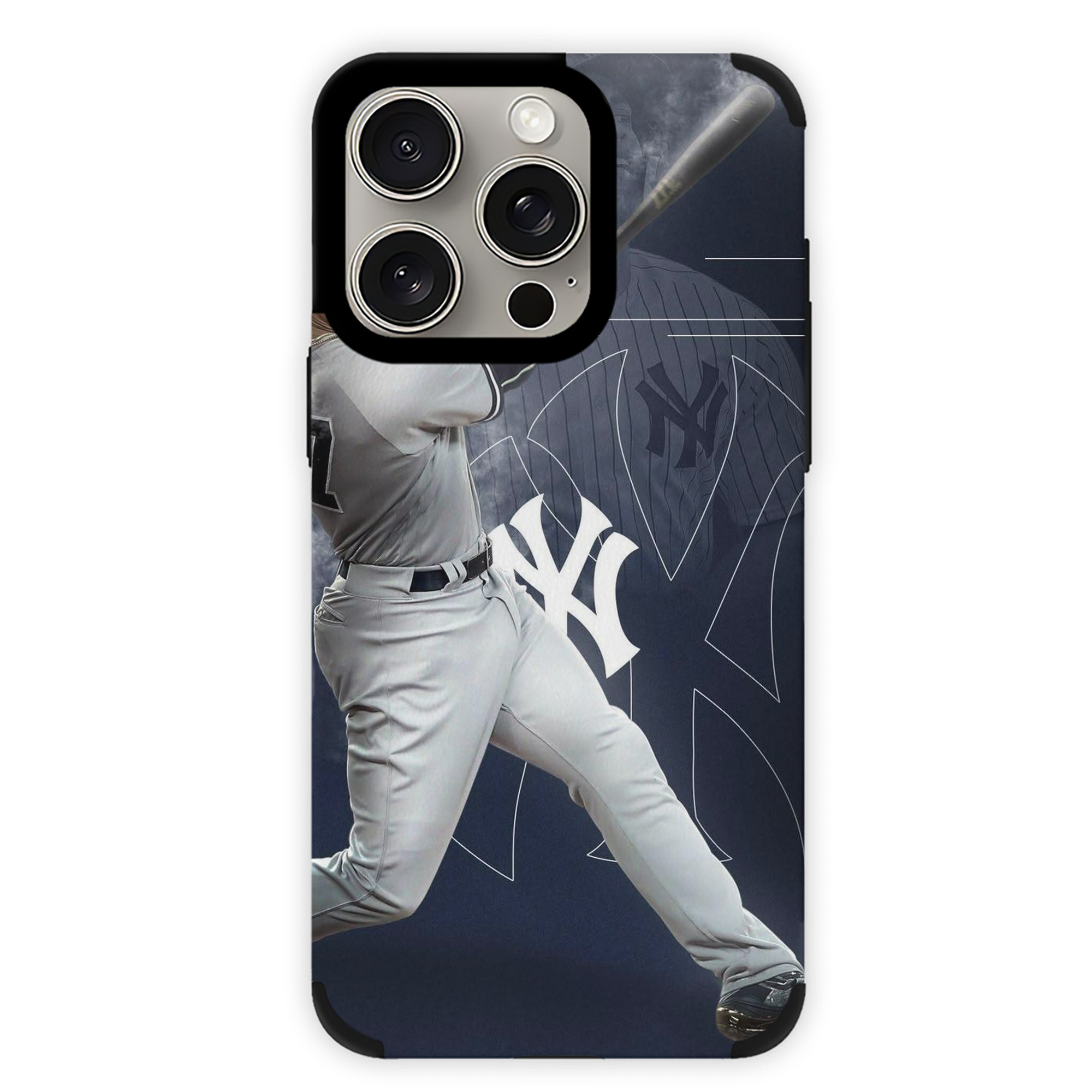 Giancarlo Stanton 27 IPhone 15 Pro Max PU Leather Case – Soft Lining, 360° Protection – Precise Fit, 3D Buttons, Easy Charging – Anti-Yellowing, Easy To Clean