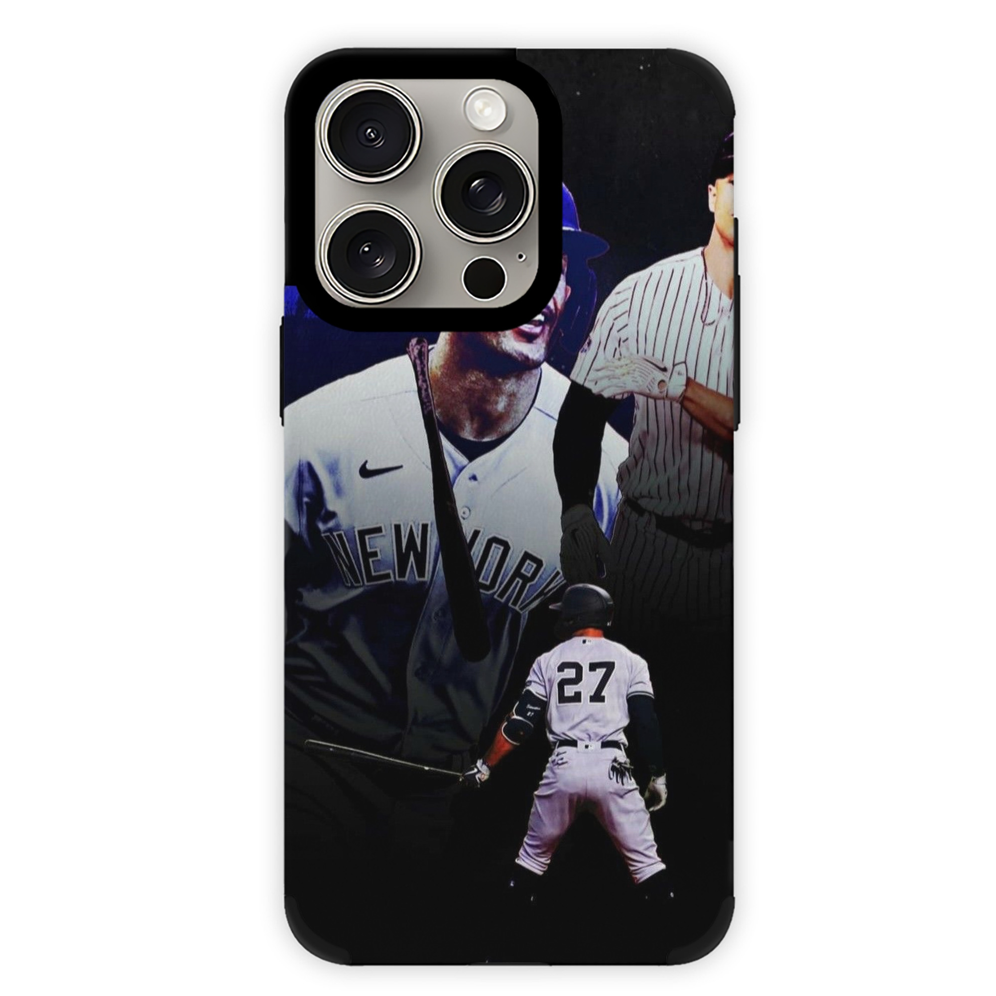 Giancarlo Stanton 36 IPhone 15 Pro Max PU Leather Case – Soft Lining, 360° Protection – Precise Fit, 3D Buttons, Easy Charging – Anti-Yellowing, Easy To Clean
