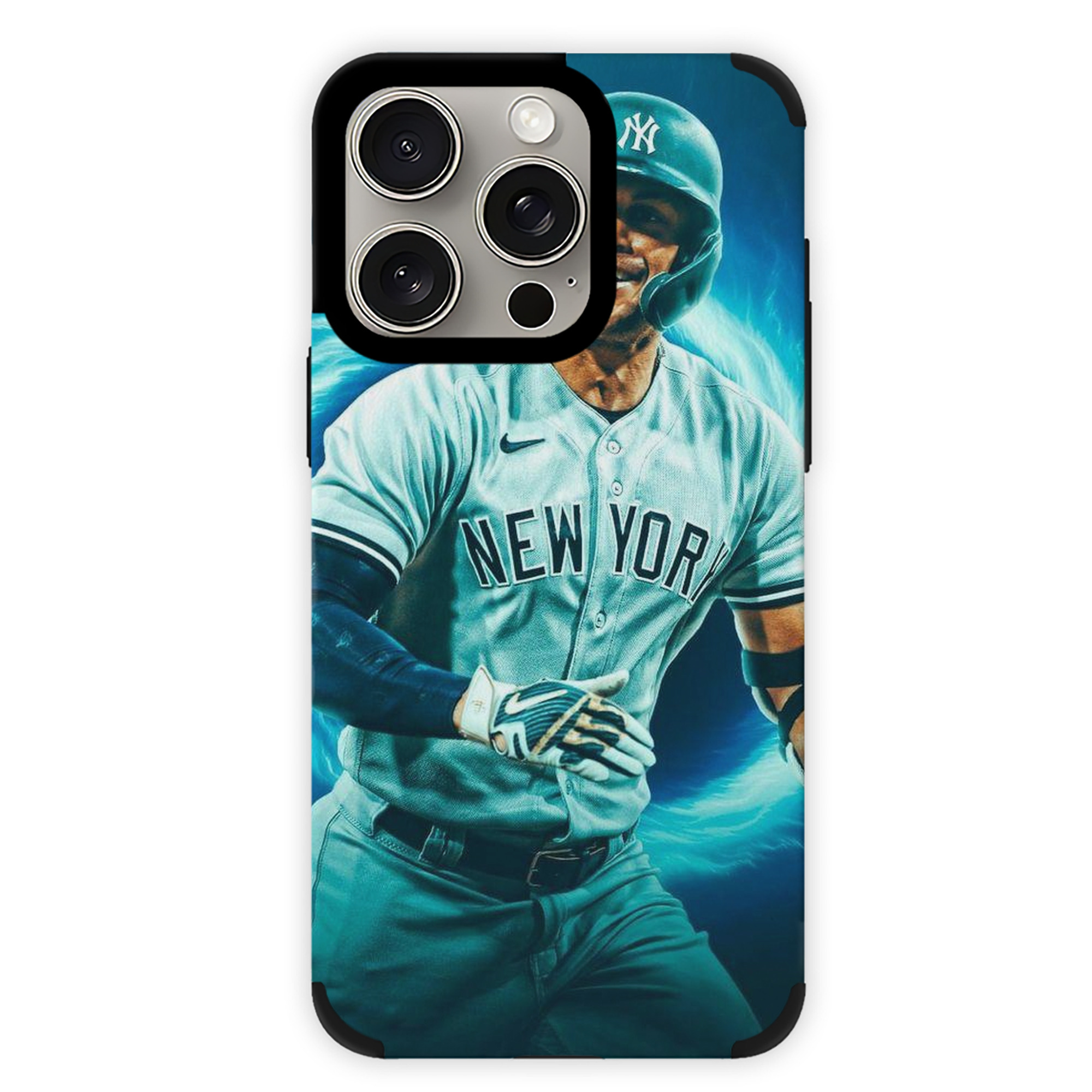 Giancarlo Stanton 35 IPhone 15 Pro Max PU Leather Case – Soft Lining, 360° Protection – Precise Fit, 3D Buttons, Easy Charging – Anti-Yellowing, Easy To Clean