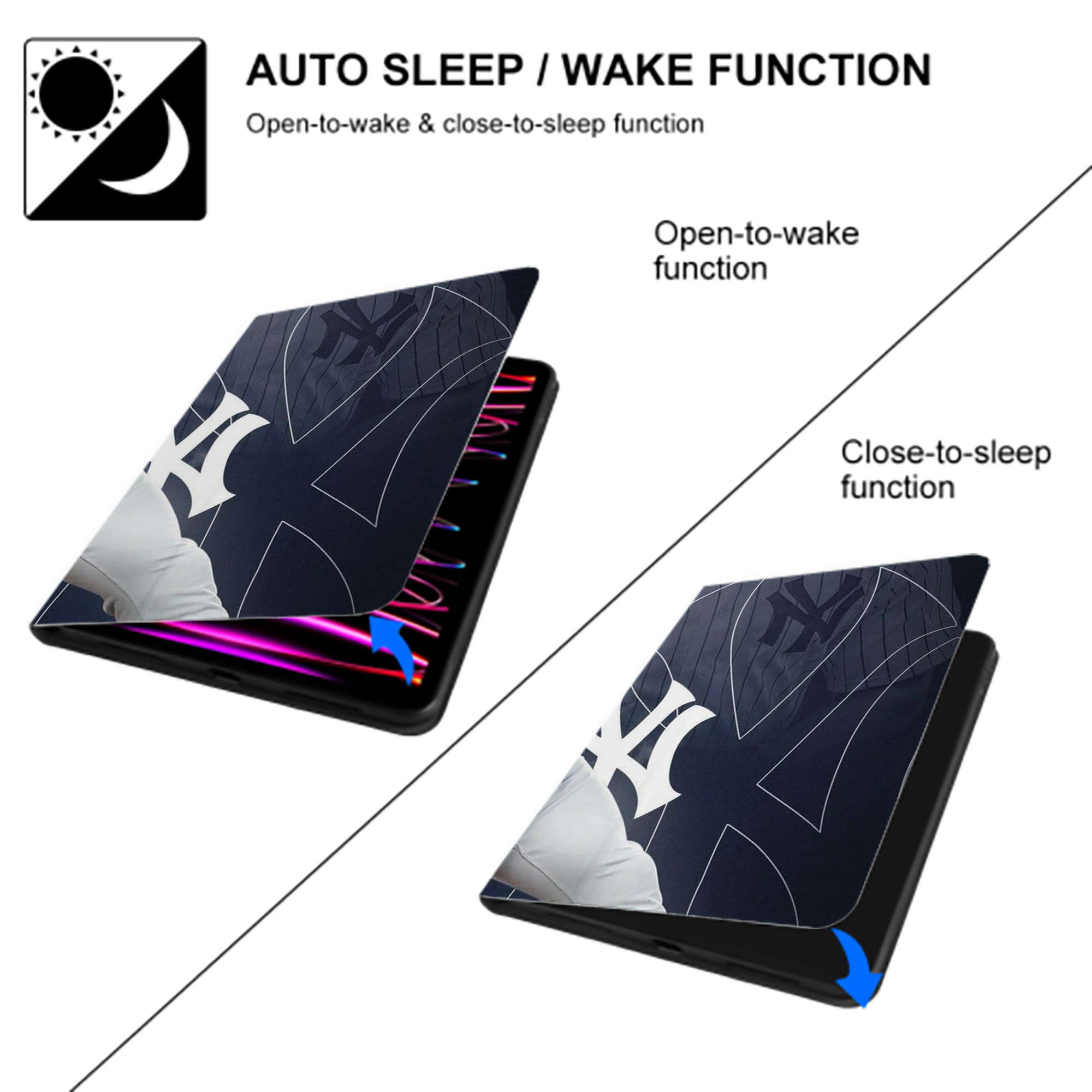 Giancarlo Stanton 27 IPad Book-Style Case With Pencil Slot – Slim PU & TPU Cover – Full Protection, Precise Fit, Water & Scratch Resistant