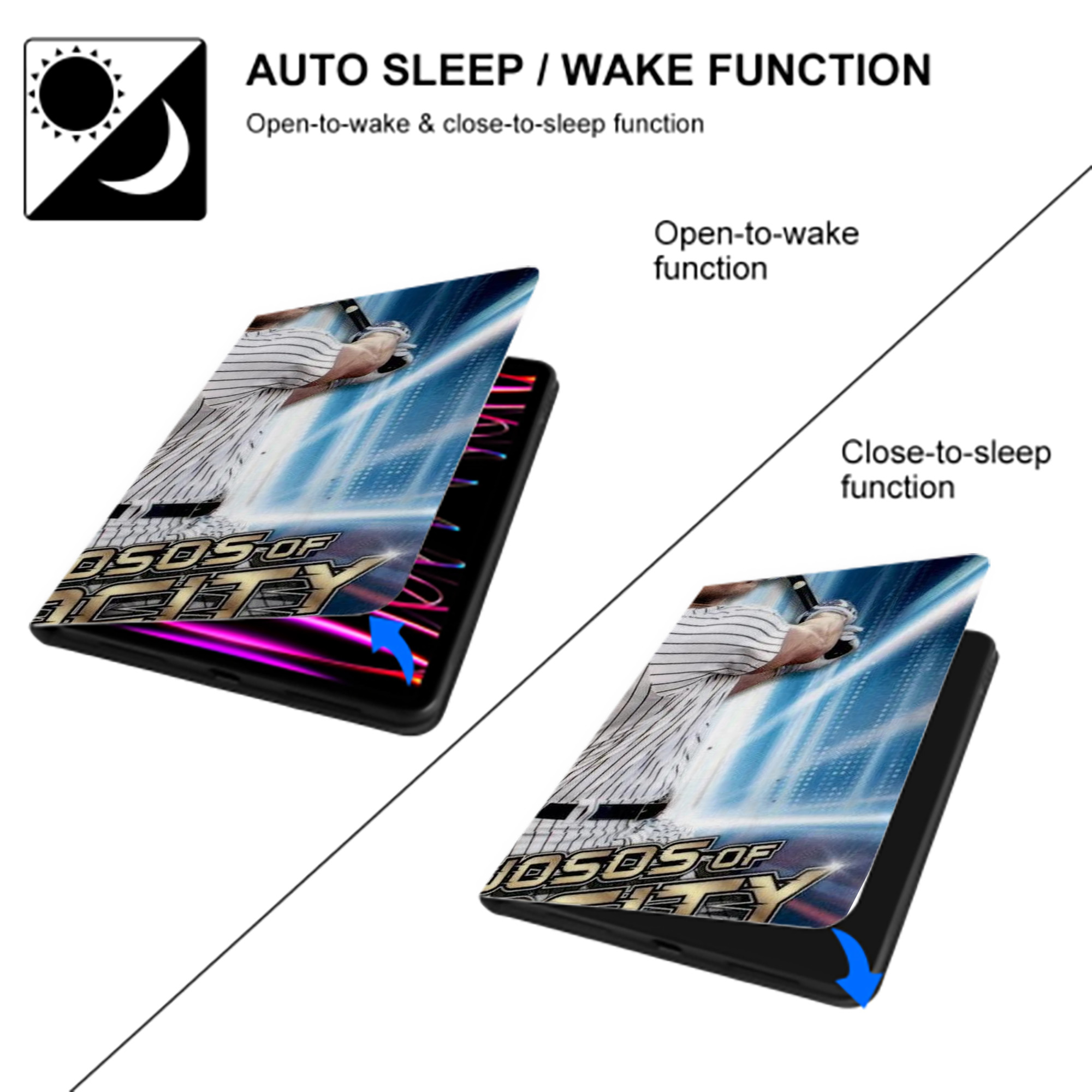 Giancarlo Stanton 33 IPad Book-Style Case With Pencil Slot – Slim PU & TPU Cover – Full Protection, Precise Fit, Water & Scratch Resistant