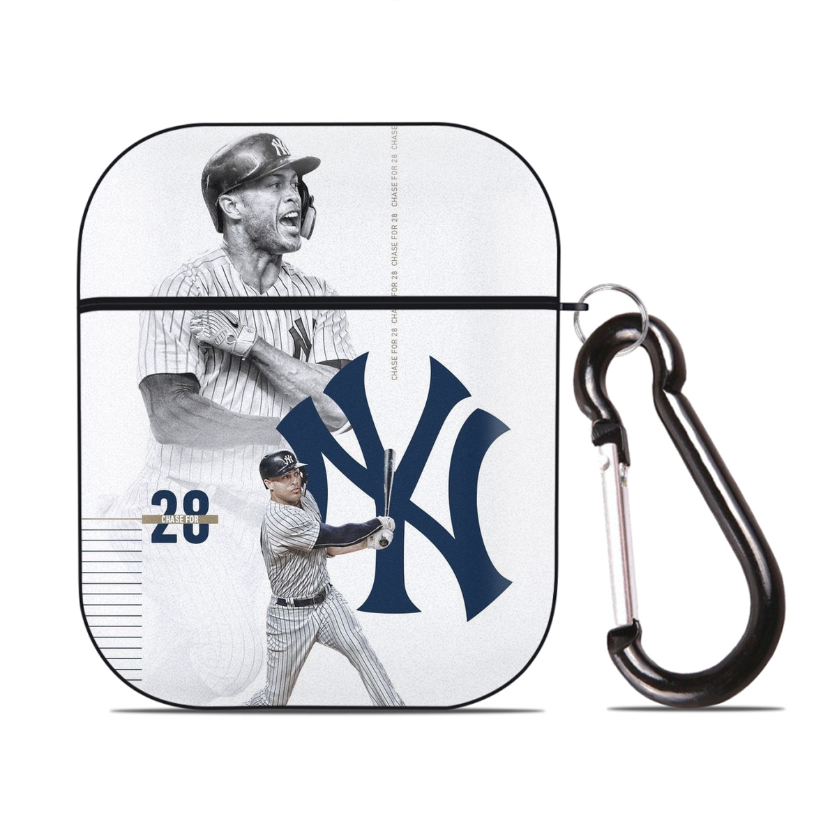 Giancarlo Stanton 10 AirPods 2 Case Hard Shell Black, Flexible PC Material, Precise Cutouts, Full Protection, Anti-Fingerprint, Washable, Includes Keychain – Durable & Slim Design