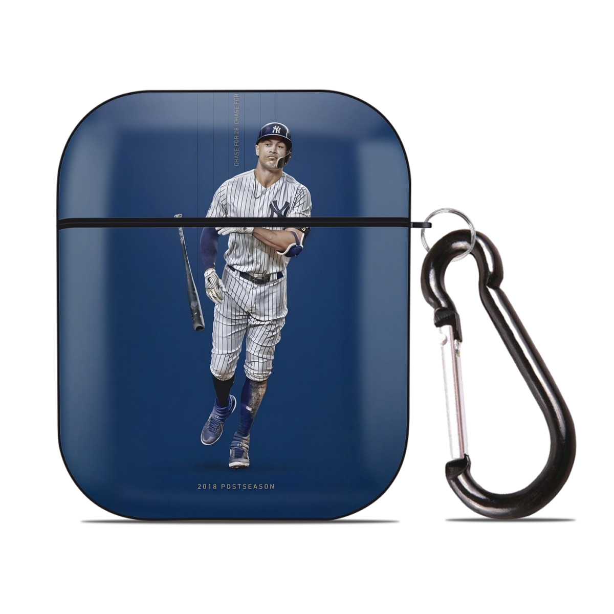 Giancarlo Stanton 12 AirPods 2 Case Hard Shell Black, Flexible PC Material, Precise Cutouts, Full Protection, Anti-Fingerprint, Washable, Includes Keychain – Durable & Slim Design