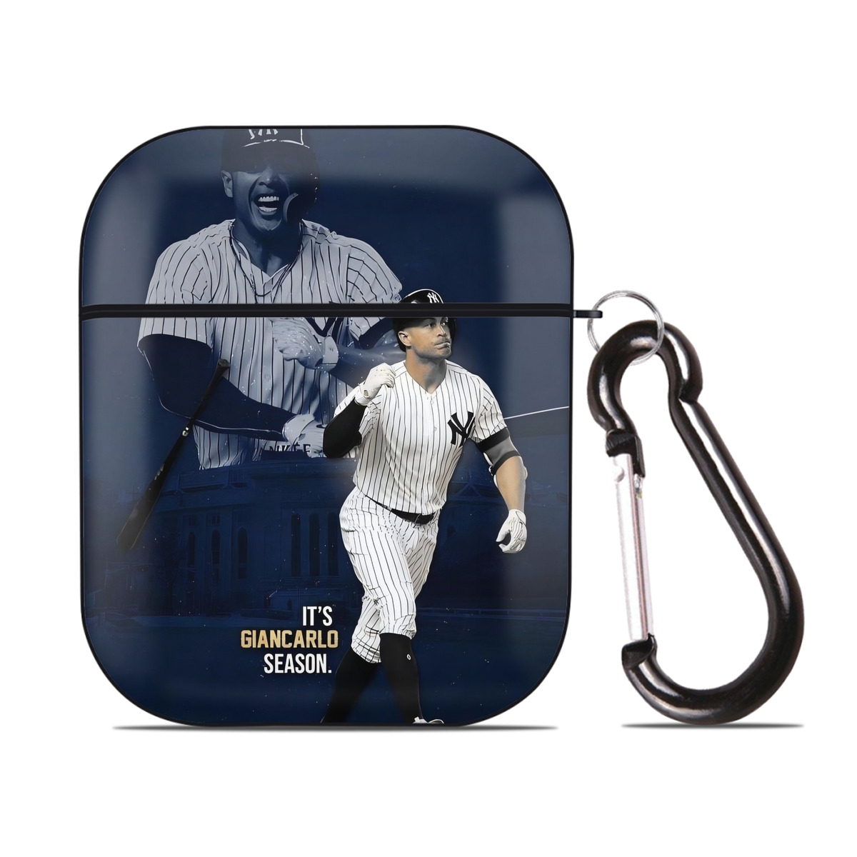 Giancarlo Stanton 29 AirPods 2 Case Hard Shell Black, Flexible PC Material, Precise Cutouts, Full Protection, Anti-Fingerprint, Washable, Includes Keychain – Durable & Slim Design