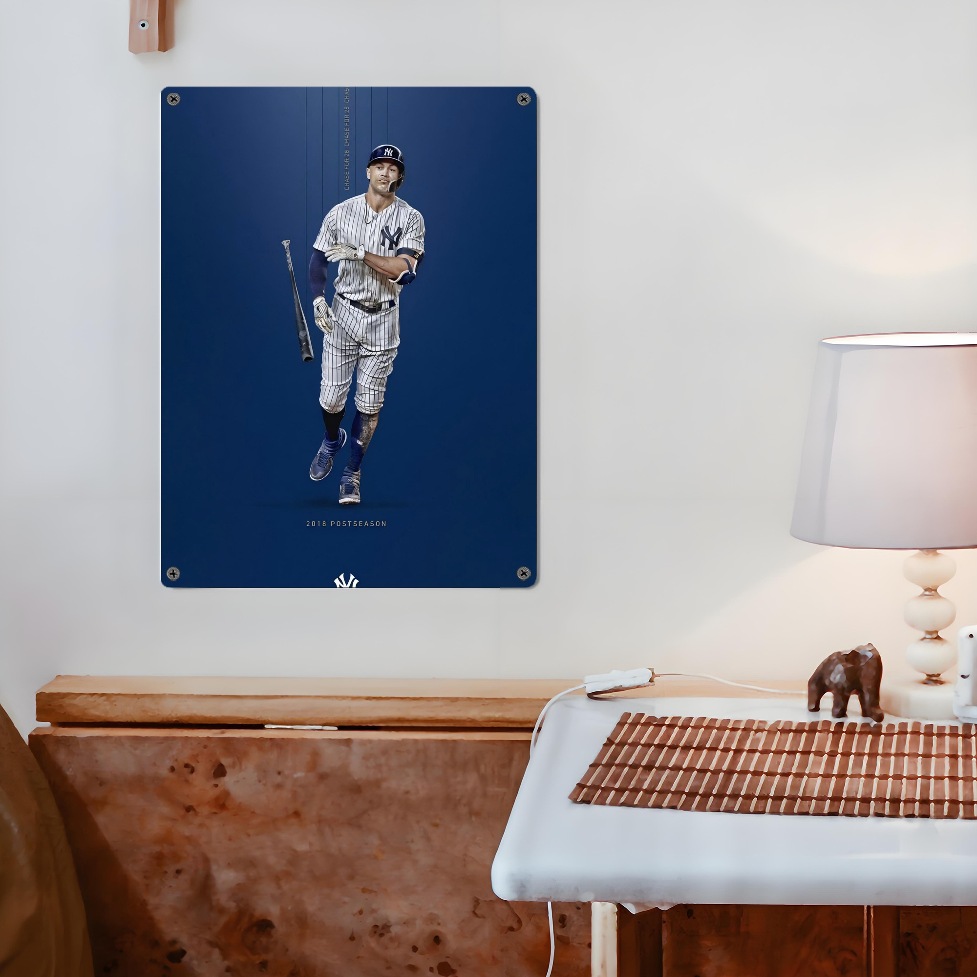 Giancarlo Stanton 12 Vintage Metal Tin Sign 12x16inch – Retro Wall Art Decor For Home, Bar, Kitchen, Bedroom, Office – Durable Iron Sheet Poster, Easy To Hang, Full-Color Printing