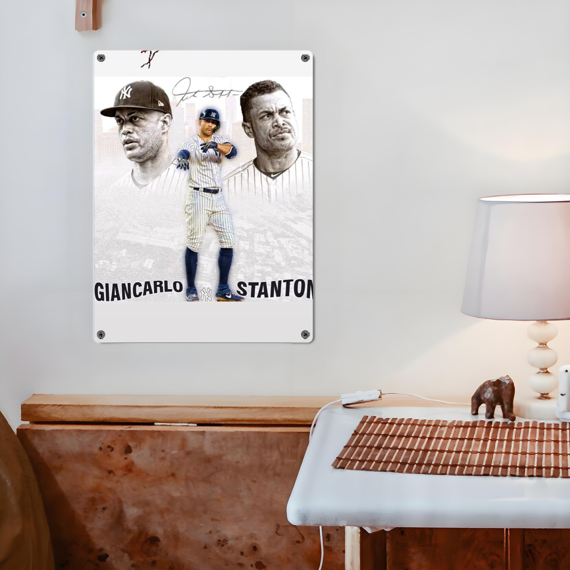 Giancarlo Stanton 11 Vintage Metal Tin Sign 12x16inch – Retro Wall Art Decor For Home, Bar, Kitchen, Bedroom, Office – Durable Iron Sheet Poster, Easy To Hang, Full-Color Printing